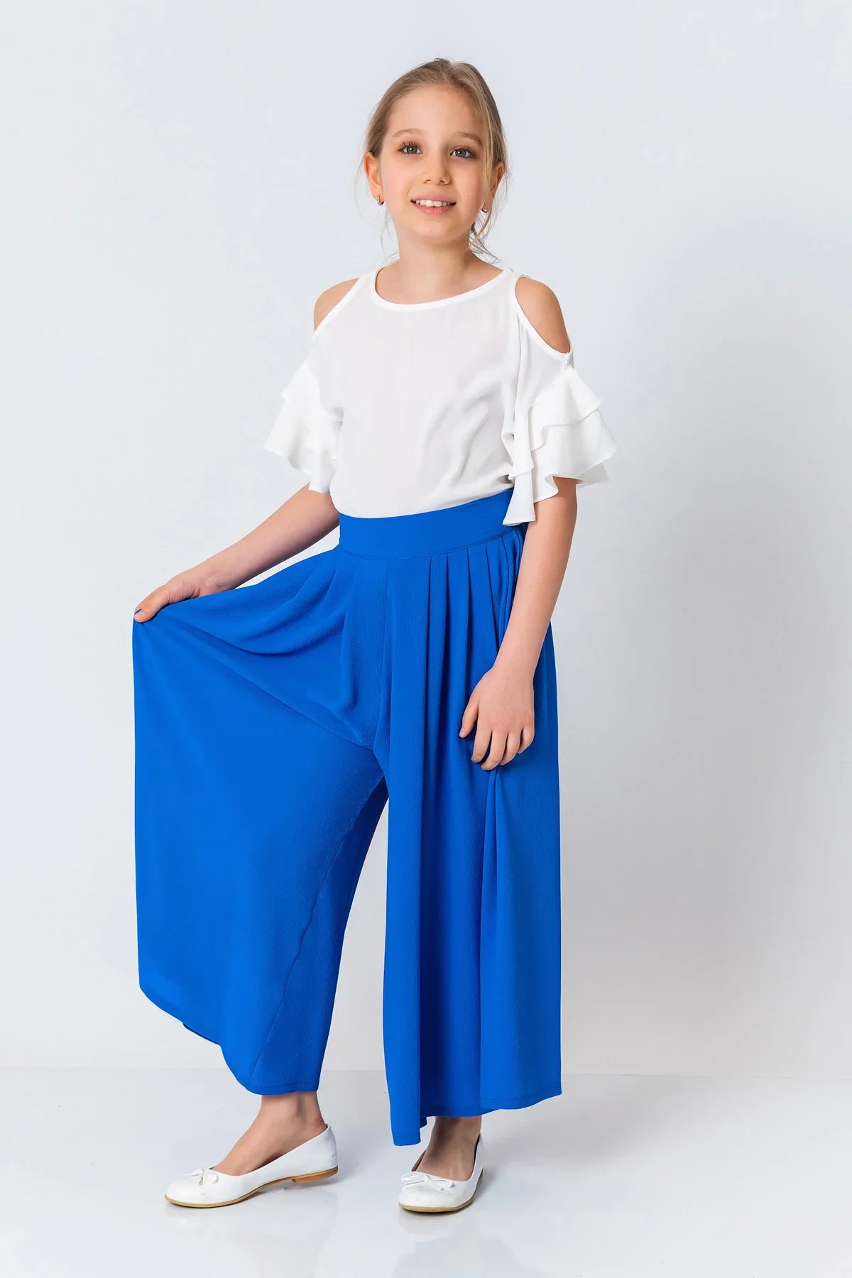 InCity Kids Girls Solid Wide Leg Pleated Dress Pants InCity Boys & Girls