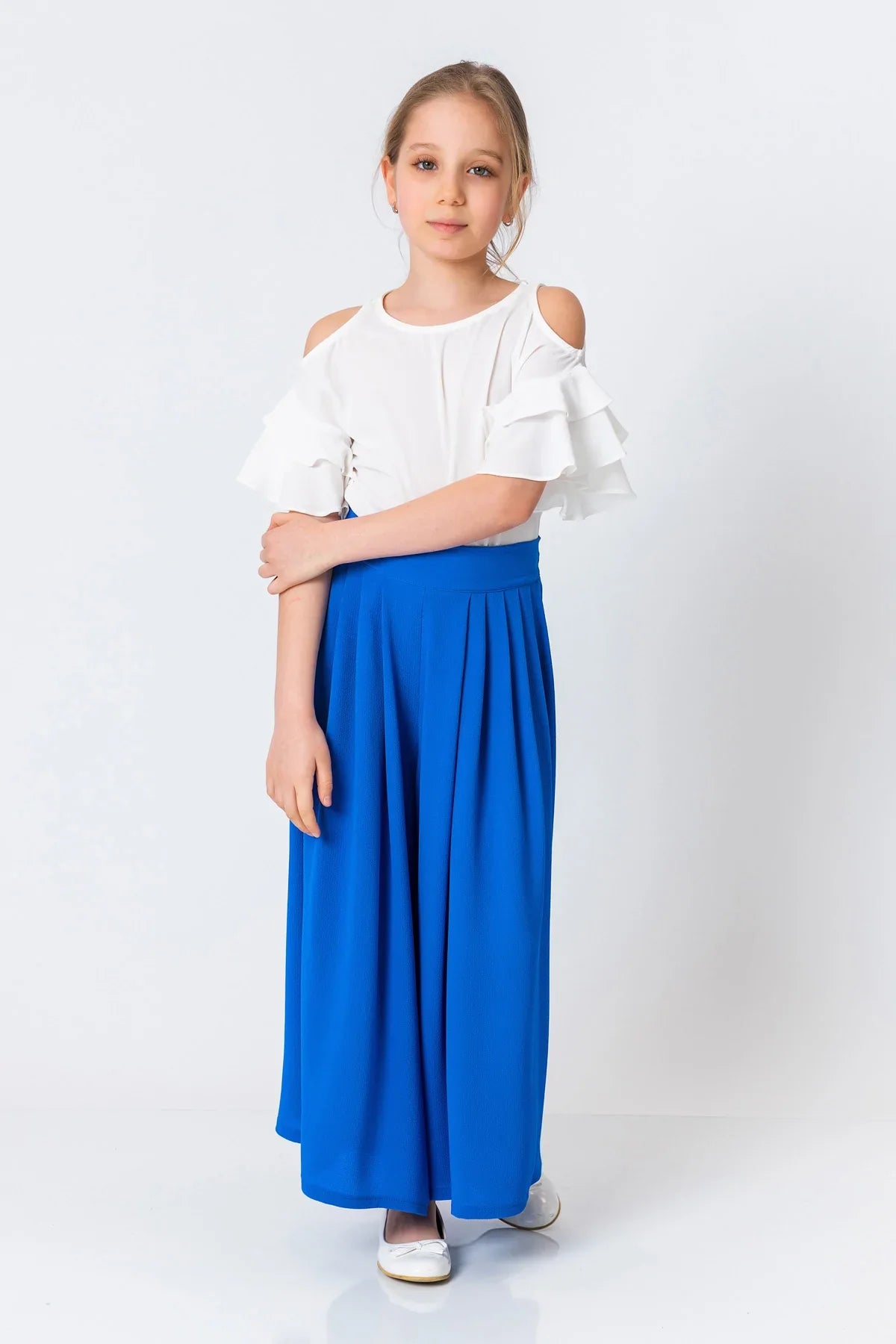 InCity Kids Girls Solid Wide Leg Pleated Dress Pants InCity Boys & Girls