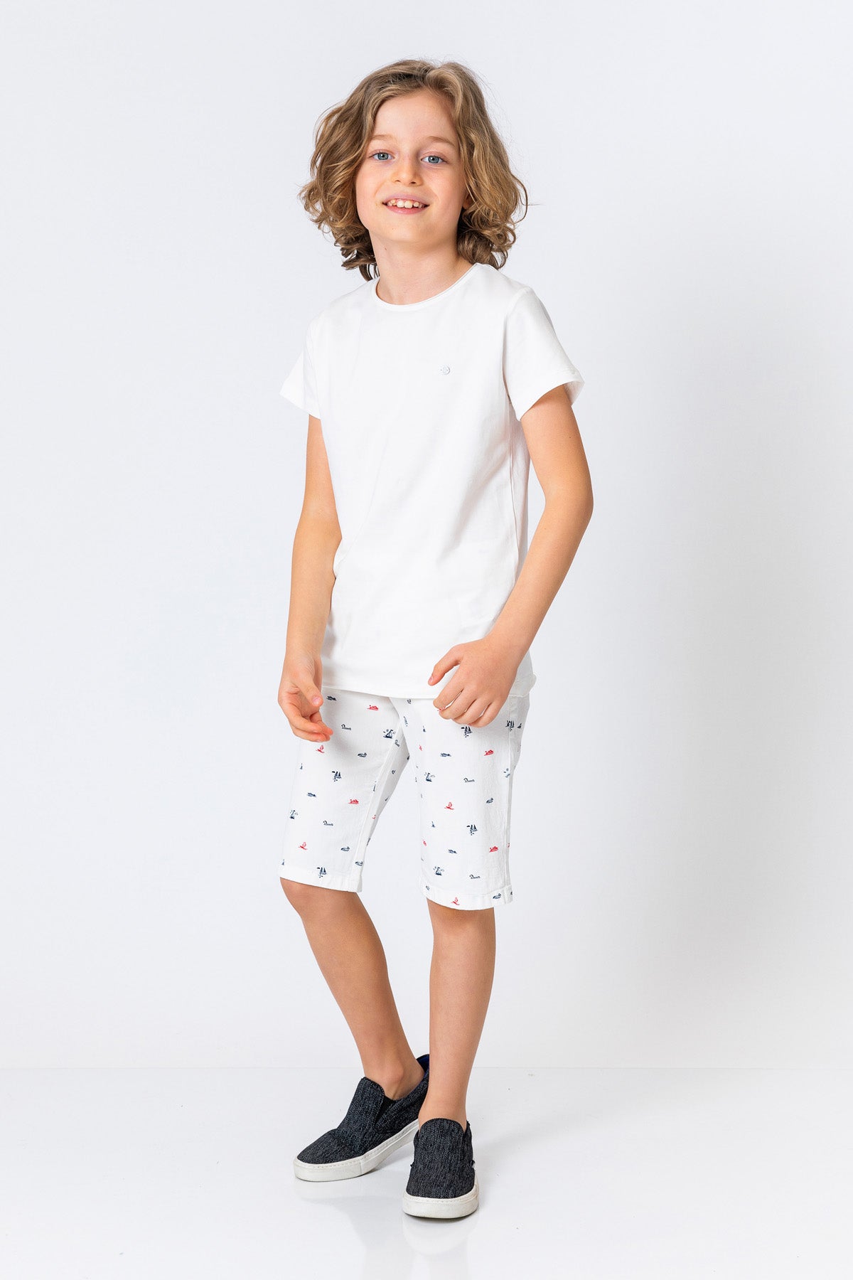 InCity Kids Boys Plain Solid Round Neck Short Sleeve Basic T-Shirt InCity Boys & Girls