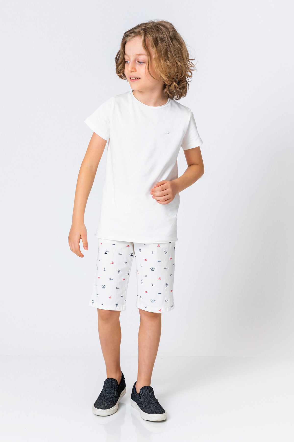 InCity Kids Boys Plain Solid Round Neck Short Sleeve Basic T-Shirt InCity Boys & Girls