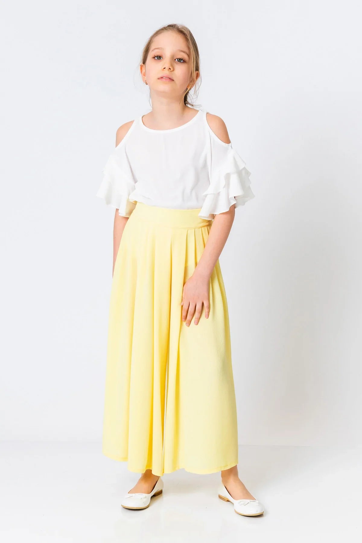 InCity Kids Girls Solid Wide Leg Pleated Dress Pants InCity Boys & Girls