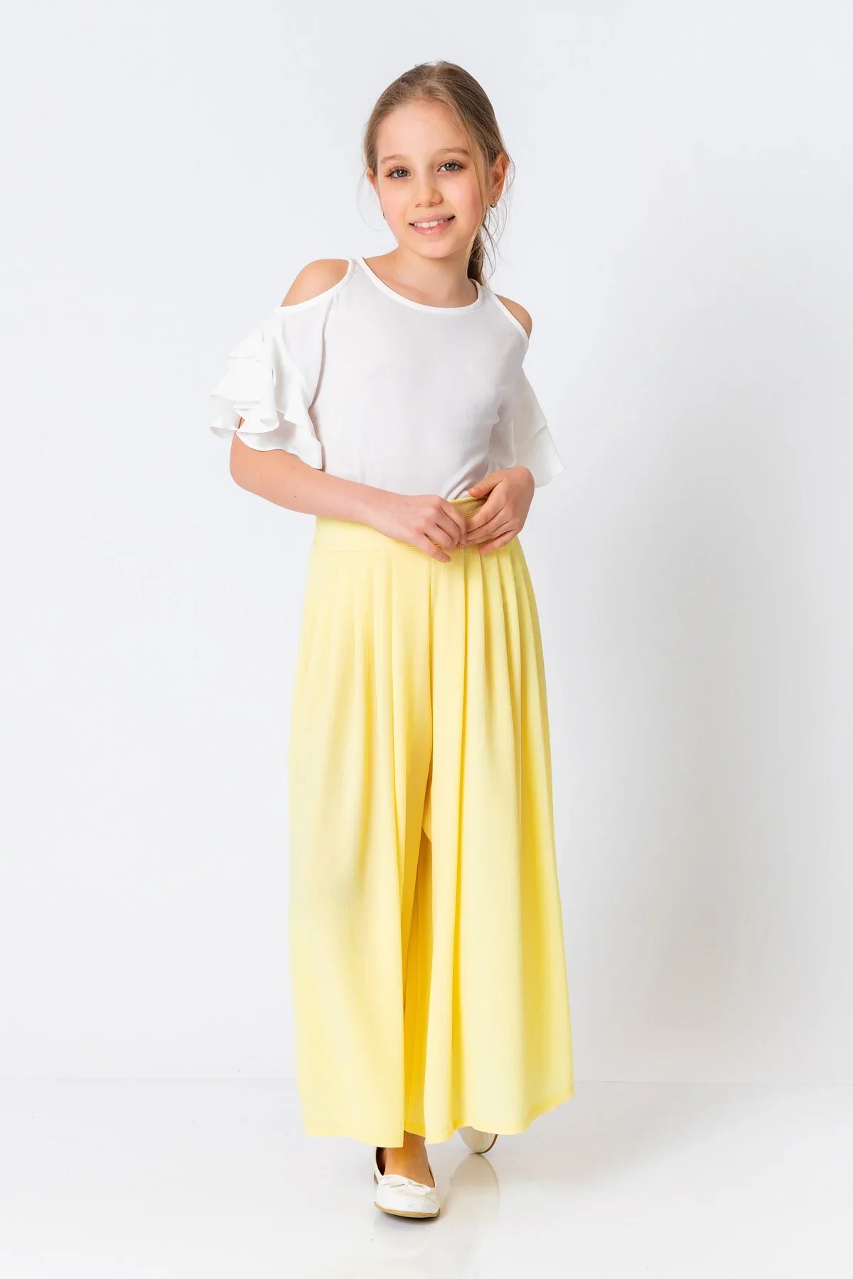 InCity Kids Girls Solid Wide Leg Pleated Dress Pants InCity Boys & Girls