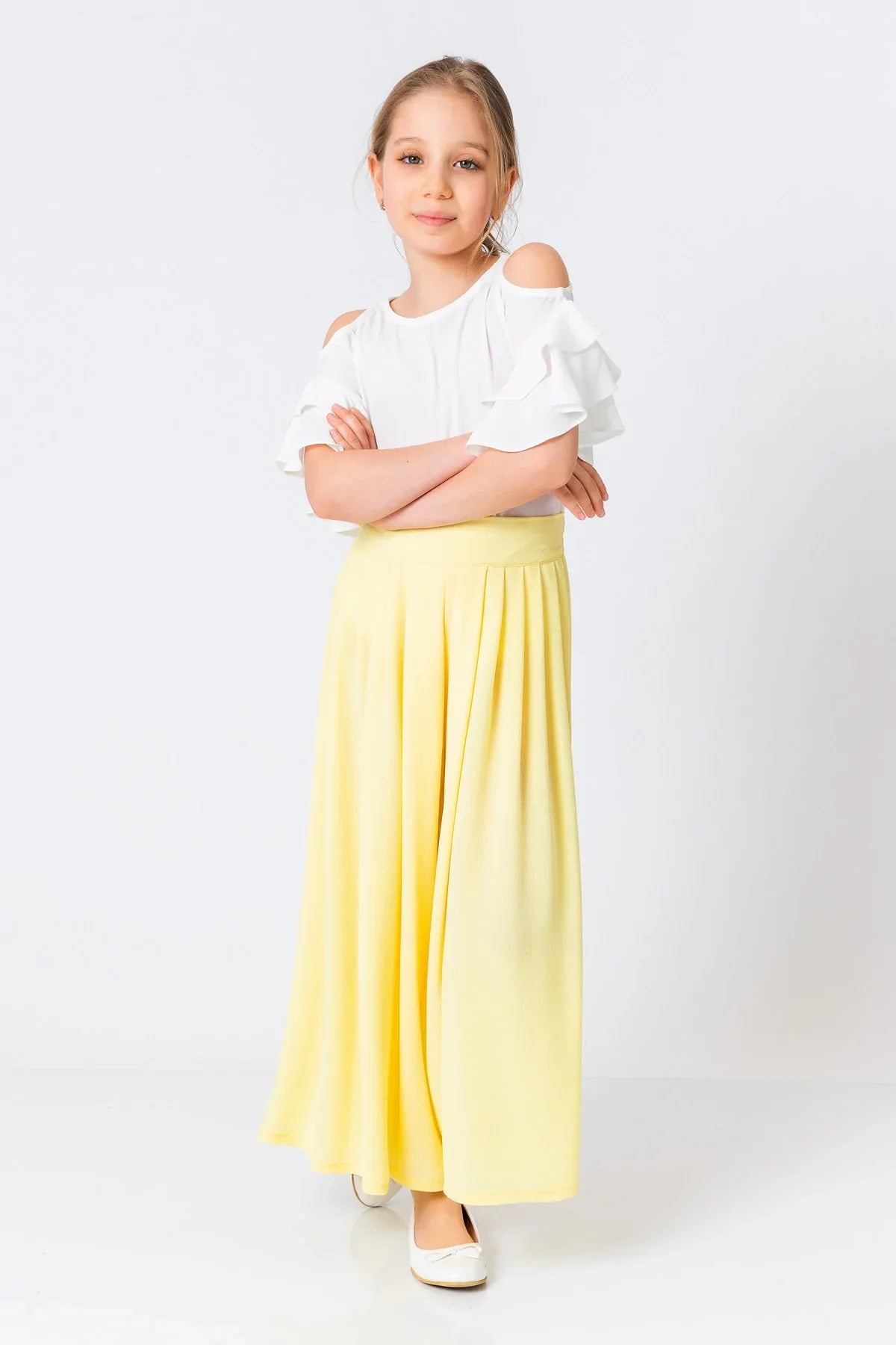 InCity Kids Girls Solid Wide Leg Pleated Dress Pants InCity Boys & Girls