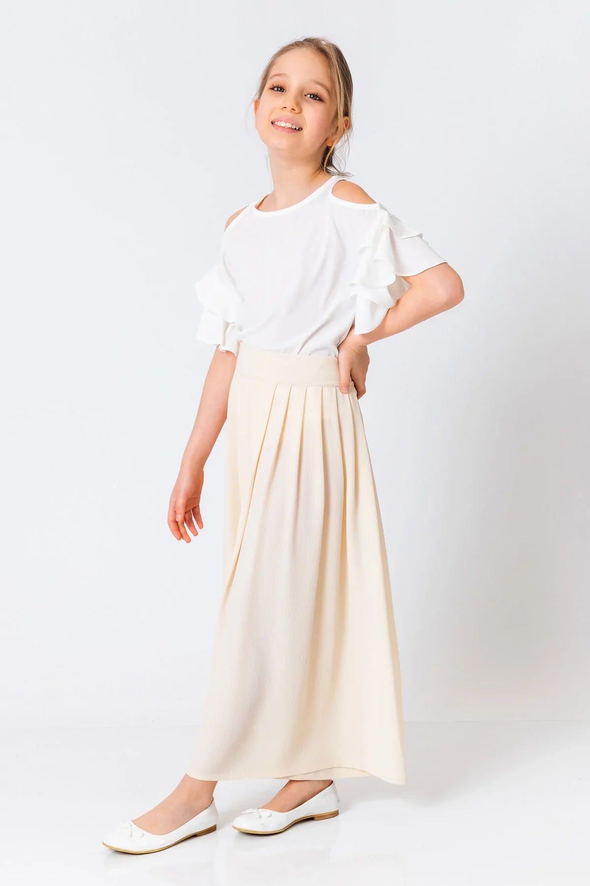 InCity Kids Girls Solid Wide Leg Pleated Dress Pants InCity Boys & Girls