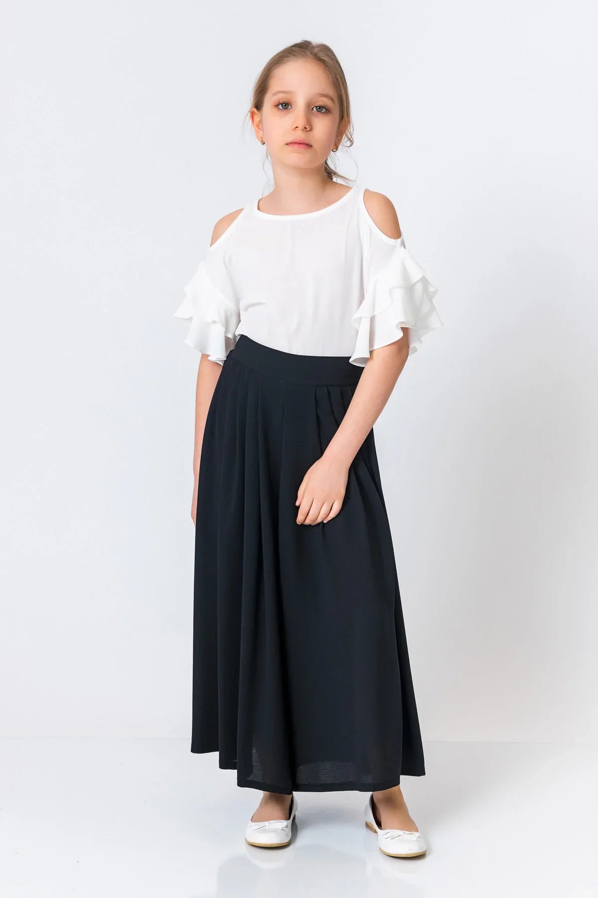 InCity Kids Girls Solid Wide Leg Pleated Dress Pants InCity Boys & Girls