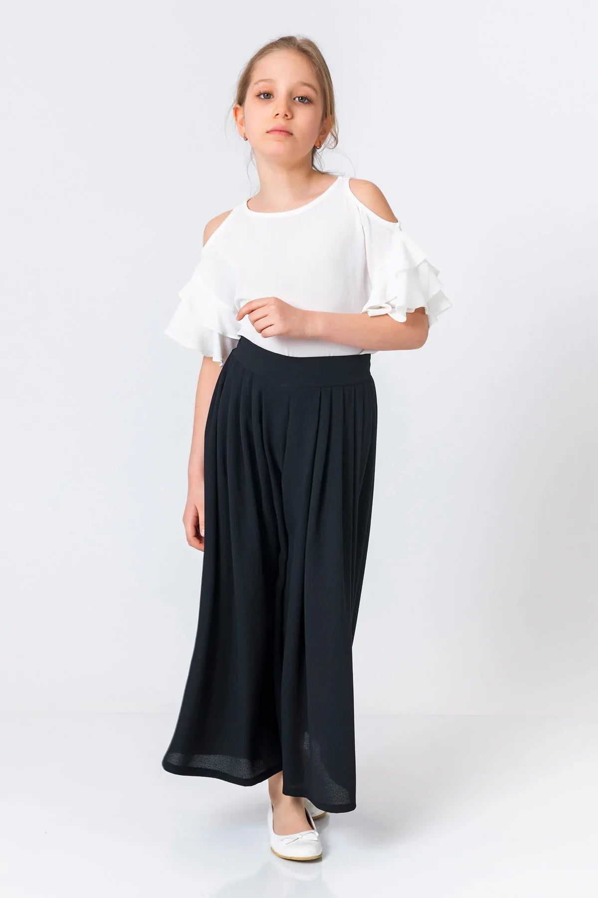 InCity Kids Girls Solid Wide Leg Pleated Dress Pants InCity Boys & Girls