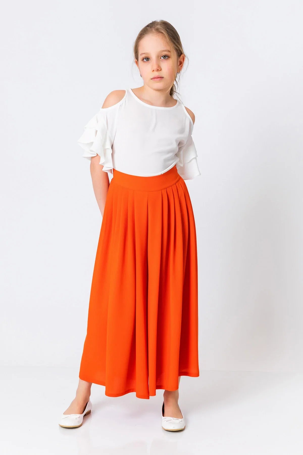 InCity Kids Girls Solid Wide Leg Pleated Dress Pants InCity Boys & Girls