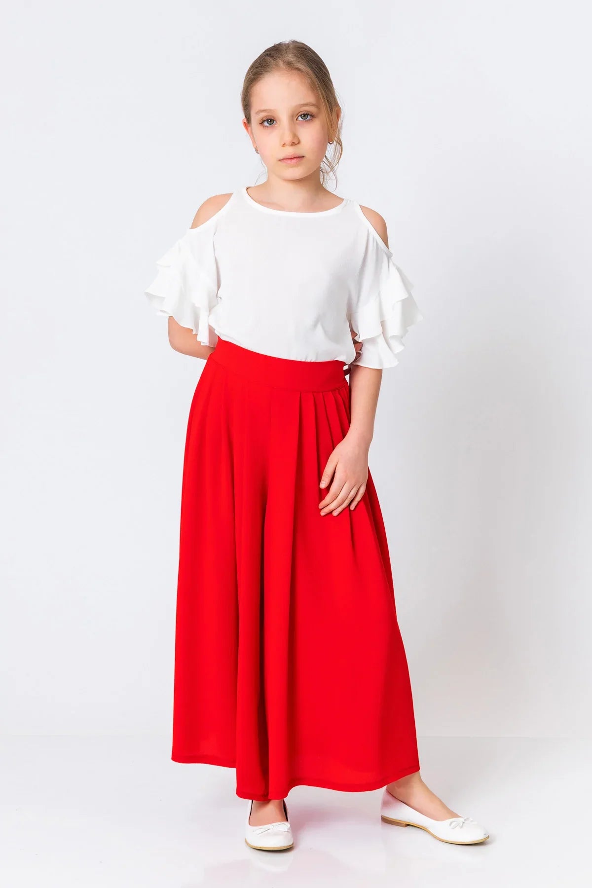 InCity Kids Girls Solid Wide Leg Pleated Dress Pants InCity Boys & Girls