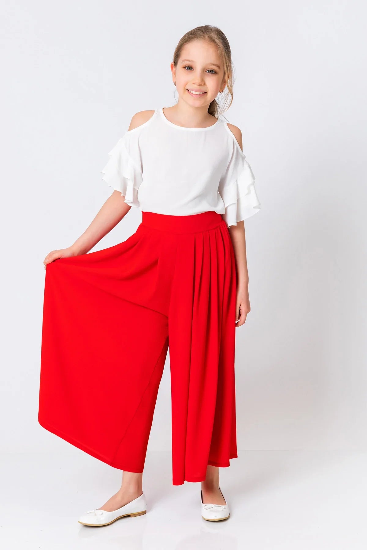 InCity Kids Girls Solid Wide Leg Pleated Dress Pants InCity Boys & Girls