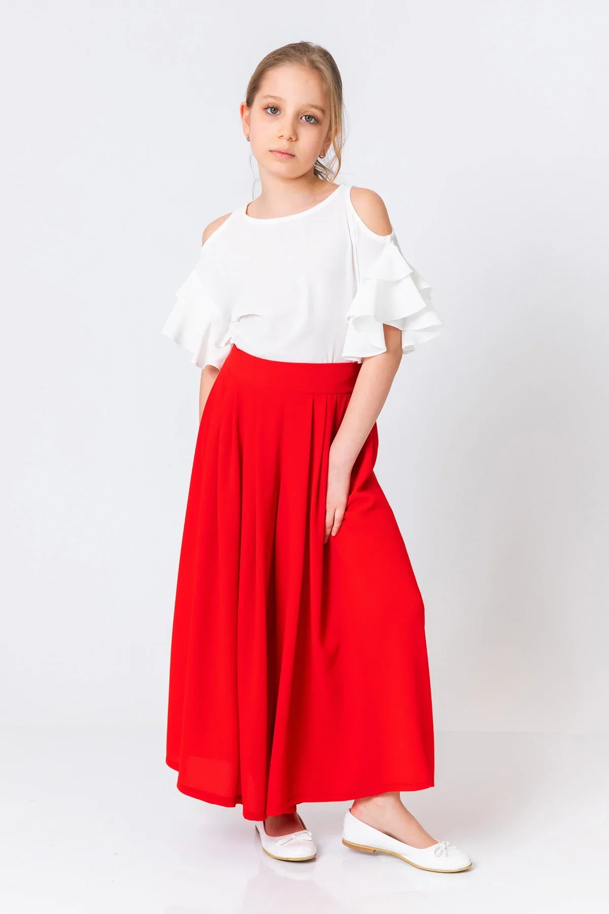 InCity Kids Girls Solid Wide Leg Pleated Dress Pants InCity Boys & Girls