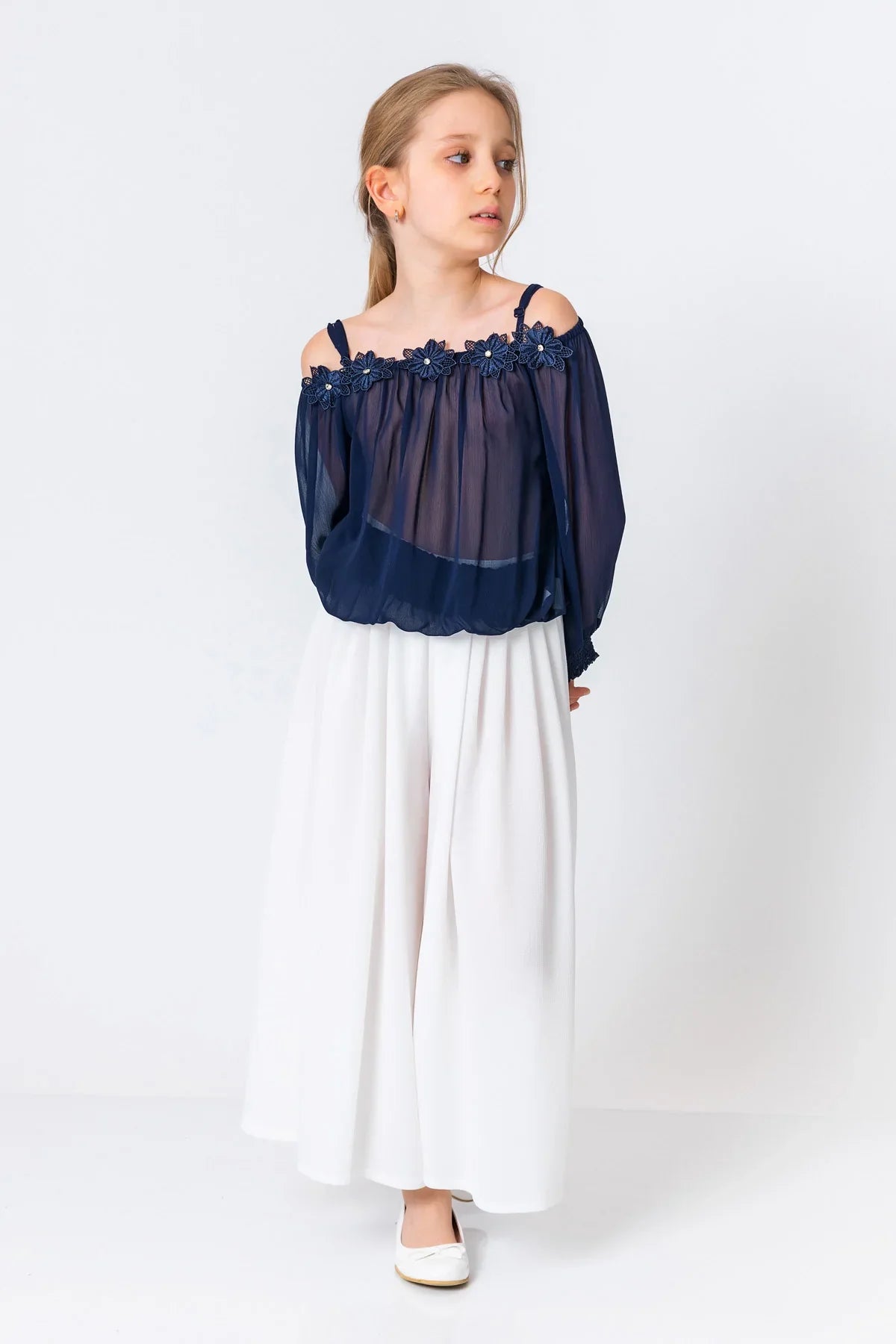 InCity Kids Girls Solid Wide Leg Pleated Dress Pants InCity Boys & Girls