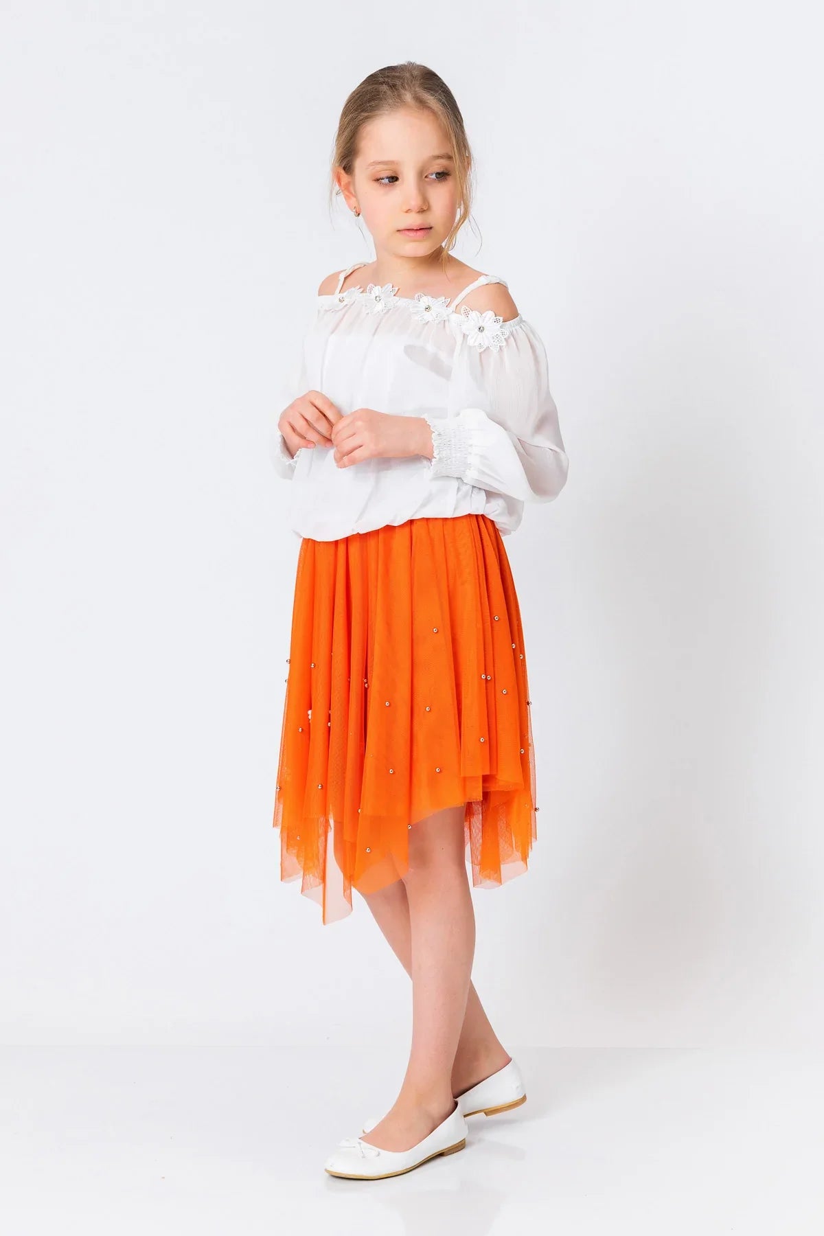 InCity Kids Girls Semi Transparent 2 Piece Fashion Blouse InCity Boys & Girls