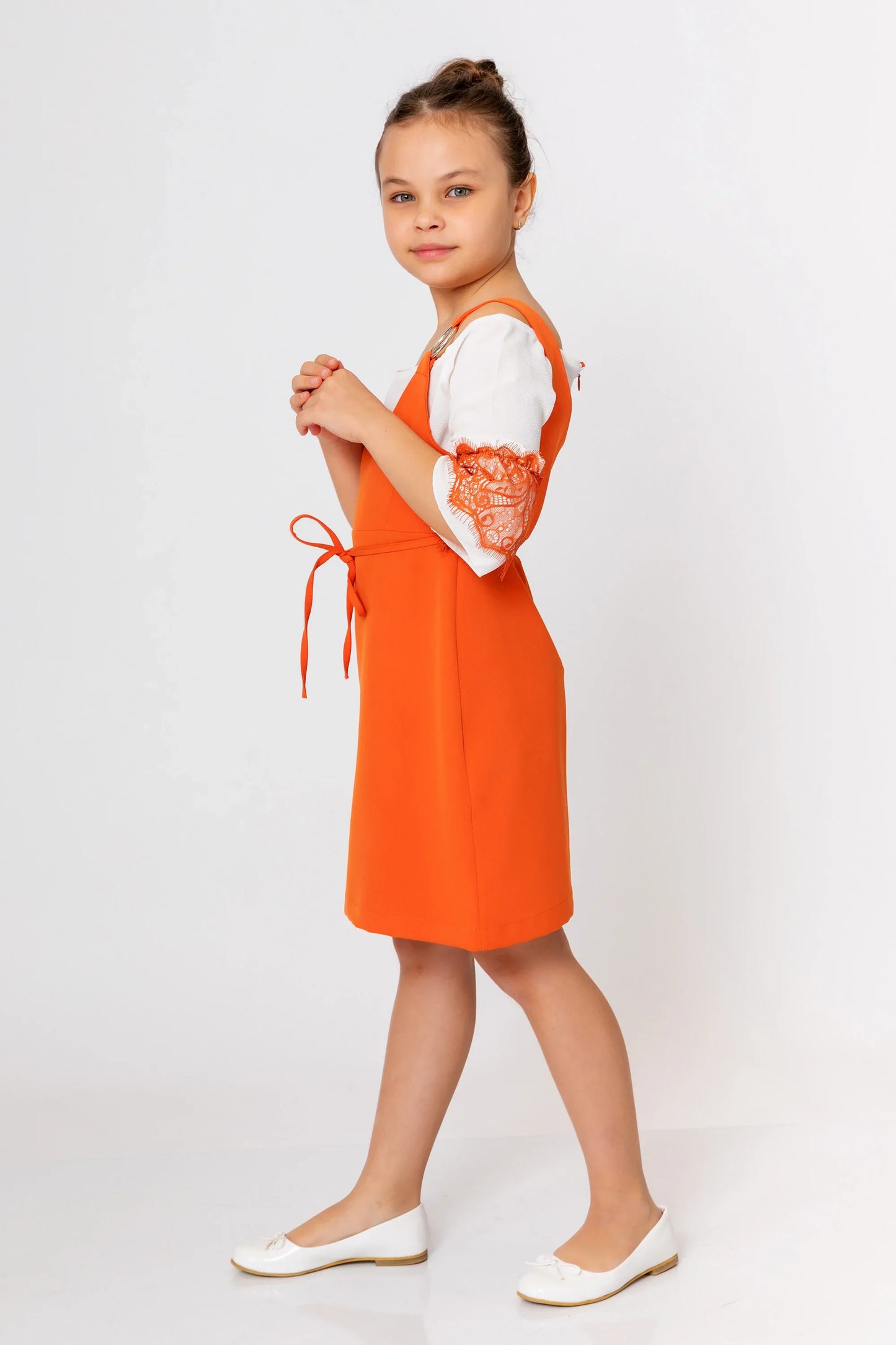 InCity Kids Girls Two Piece 3/4 Lace Sleeve Fashion Dress InCity Boys & Girls