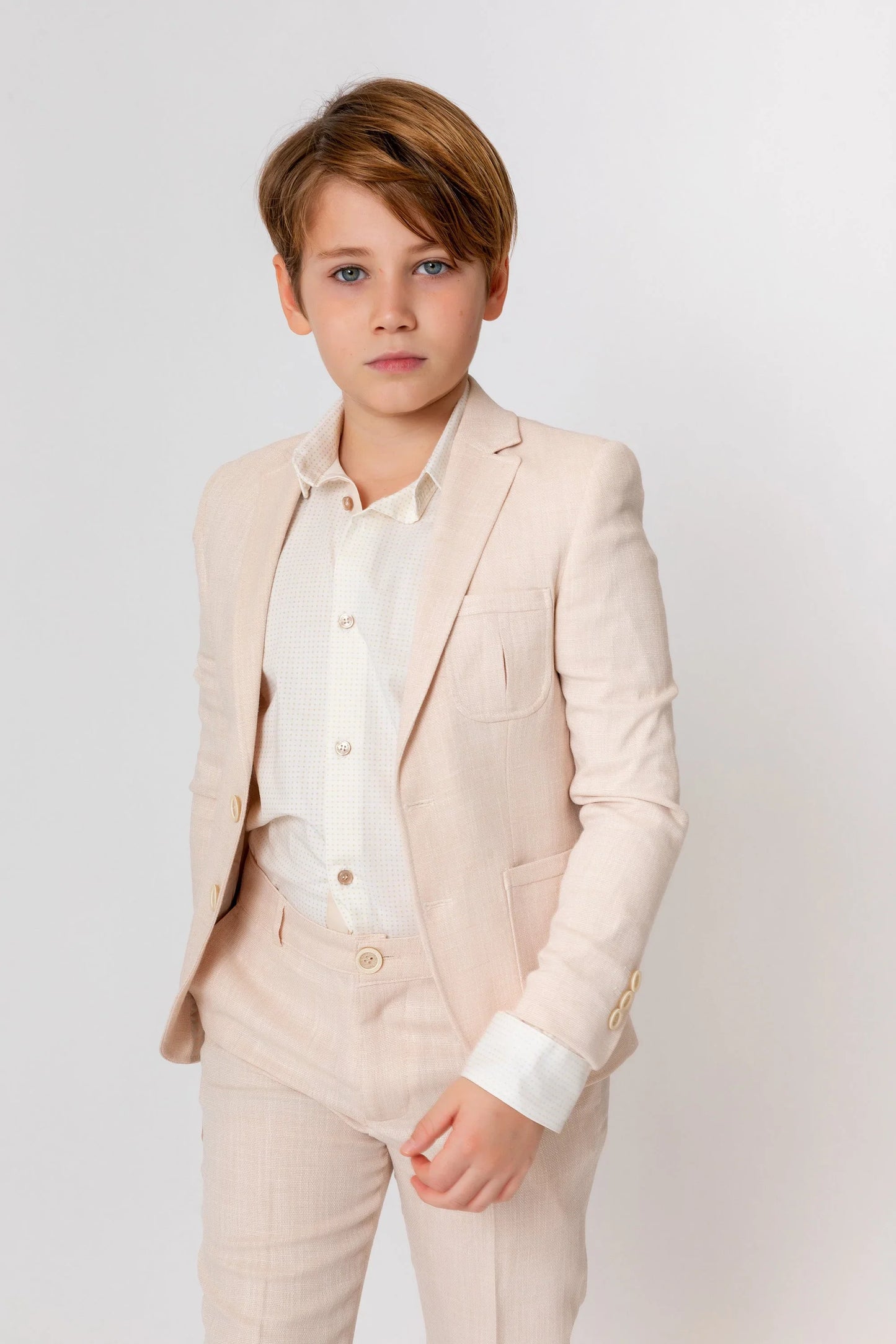 InCity Kids Boys Collared Long Sleeve Star Dress Shirt InCity Boys & Girls