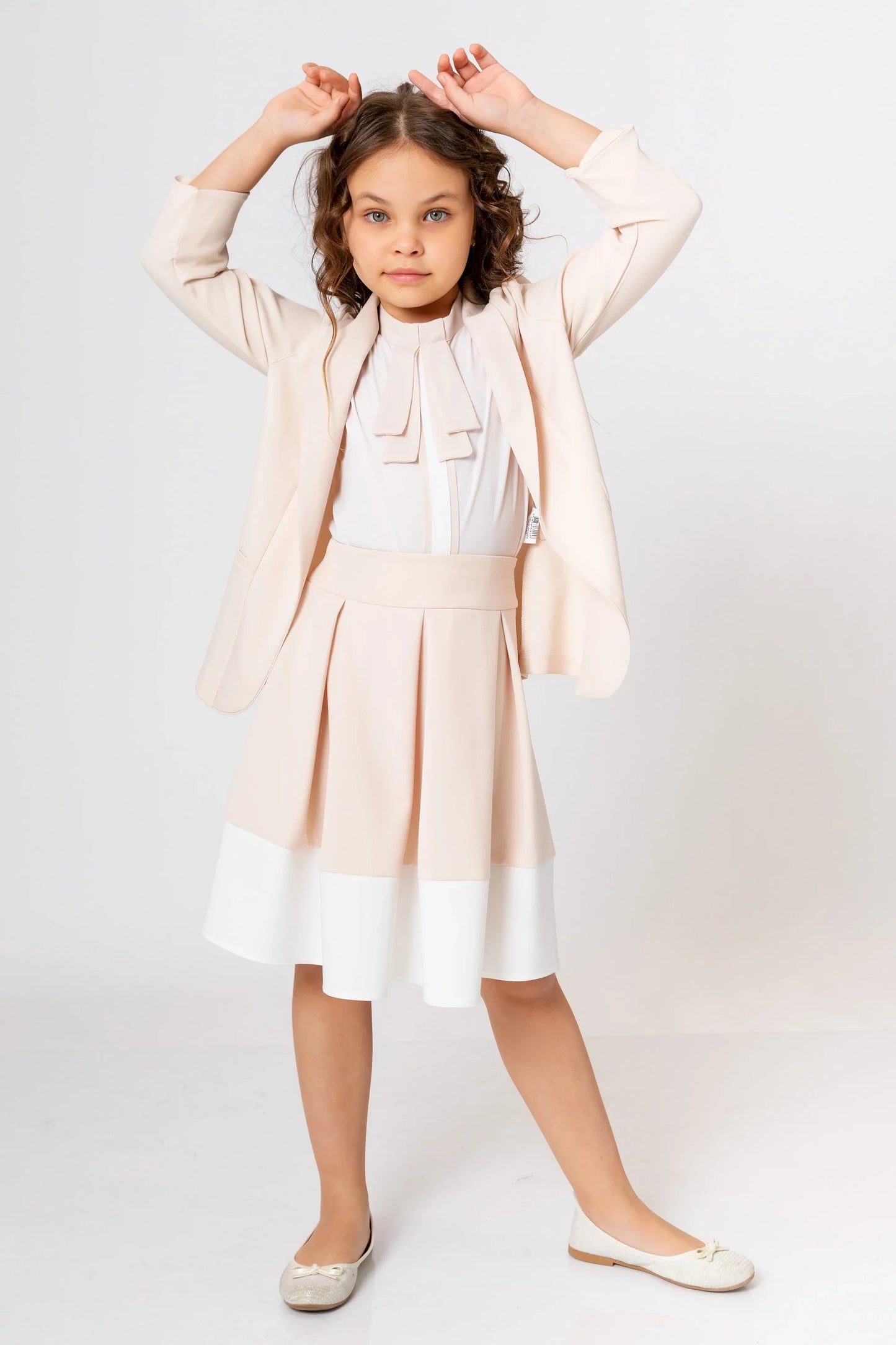 InCity Kids Girls 3/4 Sleeve Open Front Blazer Cardigan InCity Boys & Girls