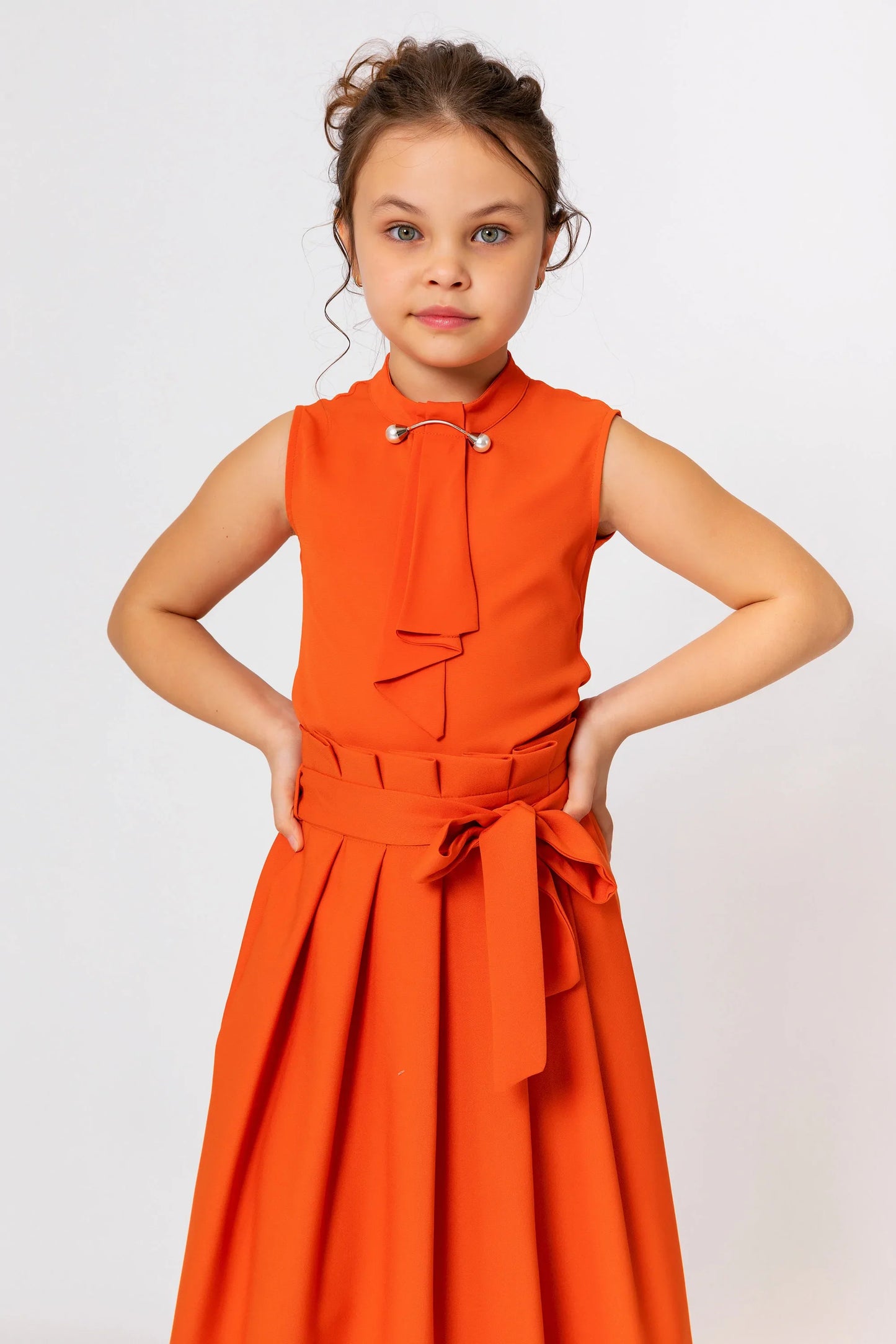 InCity Kids Girls Sleeveless Plain Fashion Dress Blouse InCity Boys & Girls