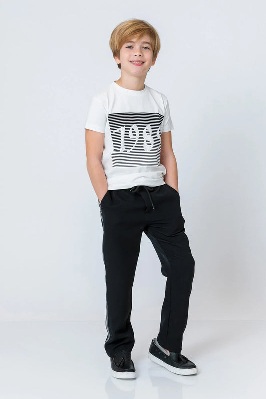 InCity Kids Boys Elastic Waist Straight Leg Pants InCity Boys & Girls