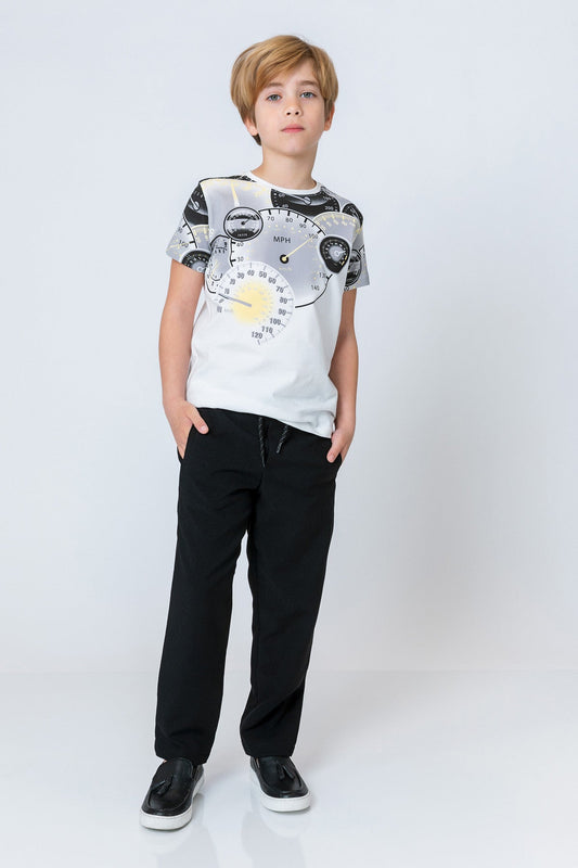 InCity Kids Boys Elastic Waist Solid Jogger Pants InCity Boys & Girls