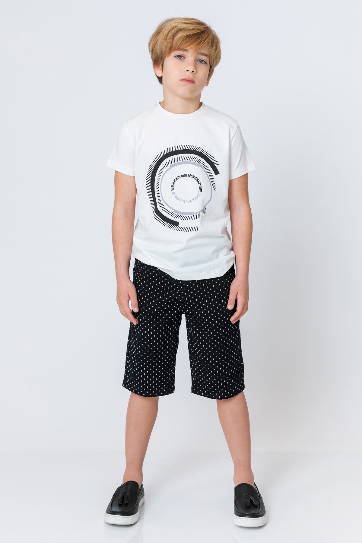 InCity Kids Boys Straight Leg Diamond Dress Shorts InCity Boys & Girls