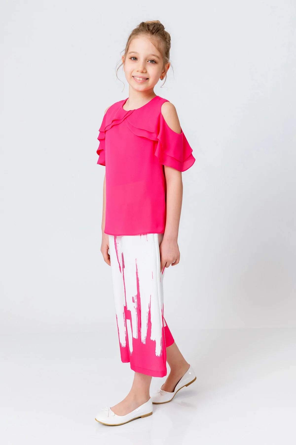 InCity Kids Girls Wide Leg Printed Fashion Dress Pants InCity Boys & Girls