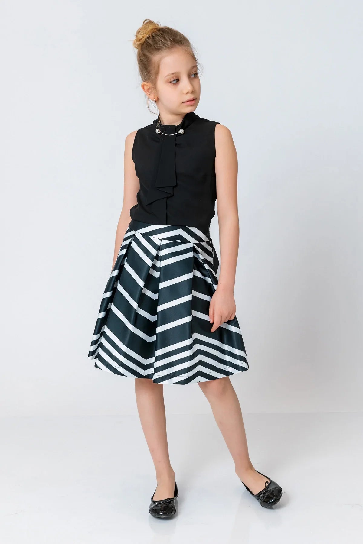 InCity Kids Girls Printed Midi Fashion Skirt InCity Boys & Girls