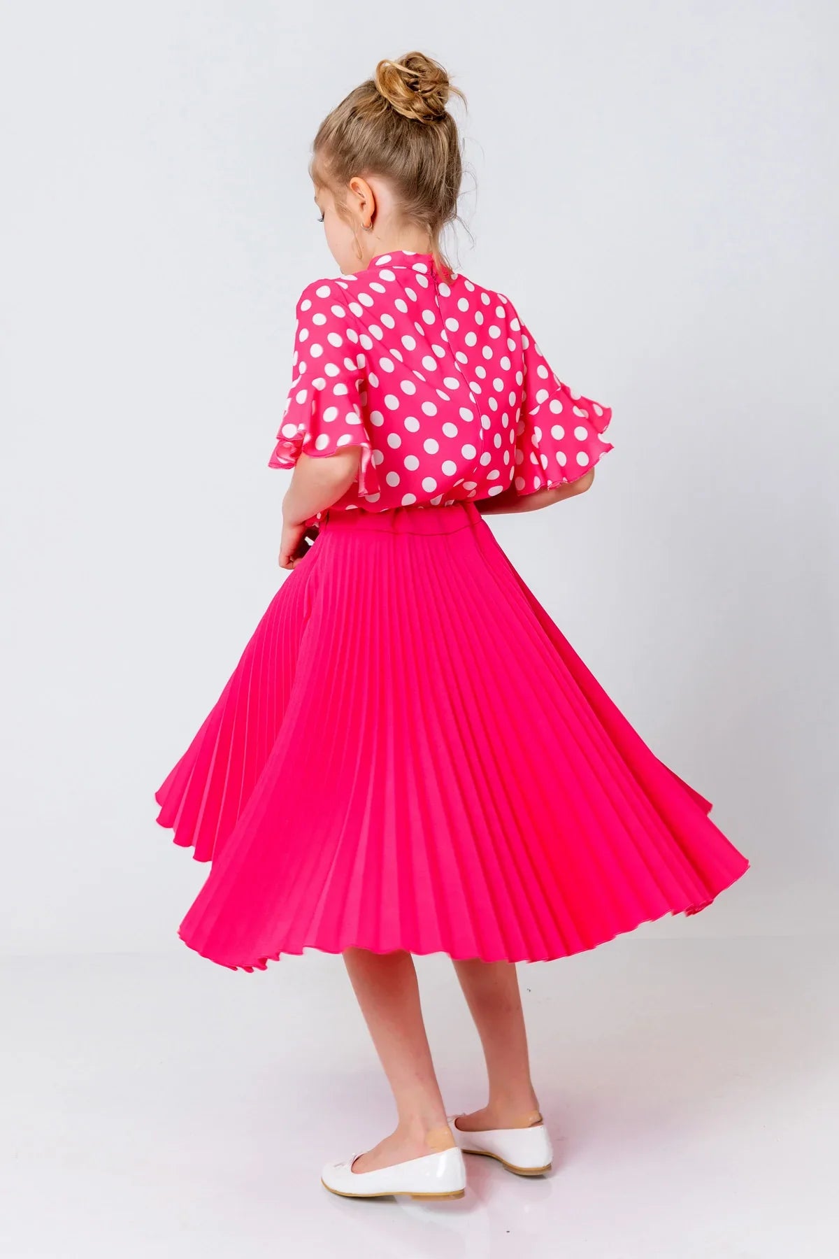 InCity Kids Girls Polka Dot Dress Blouse InCity Boys & Girls