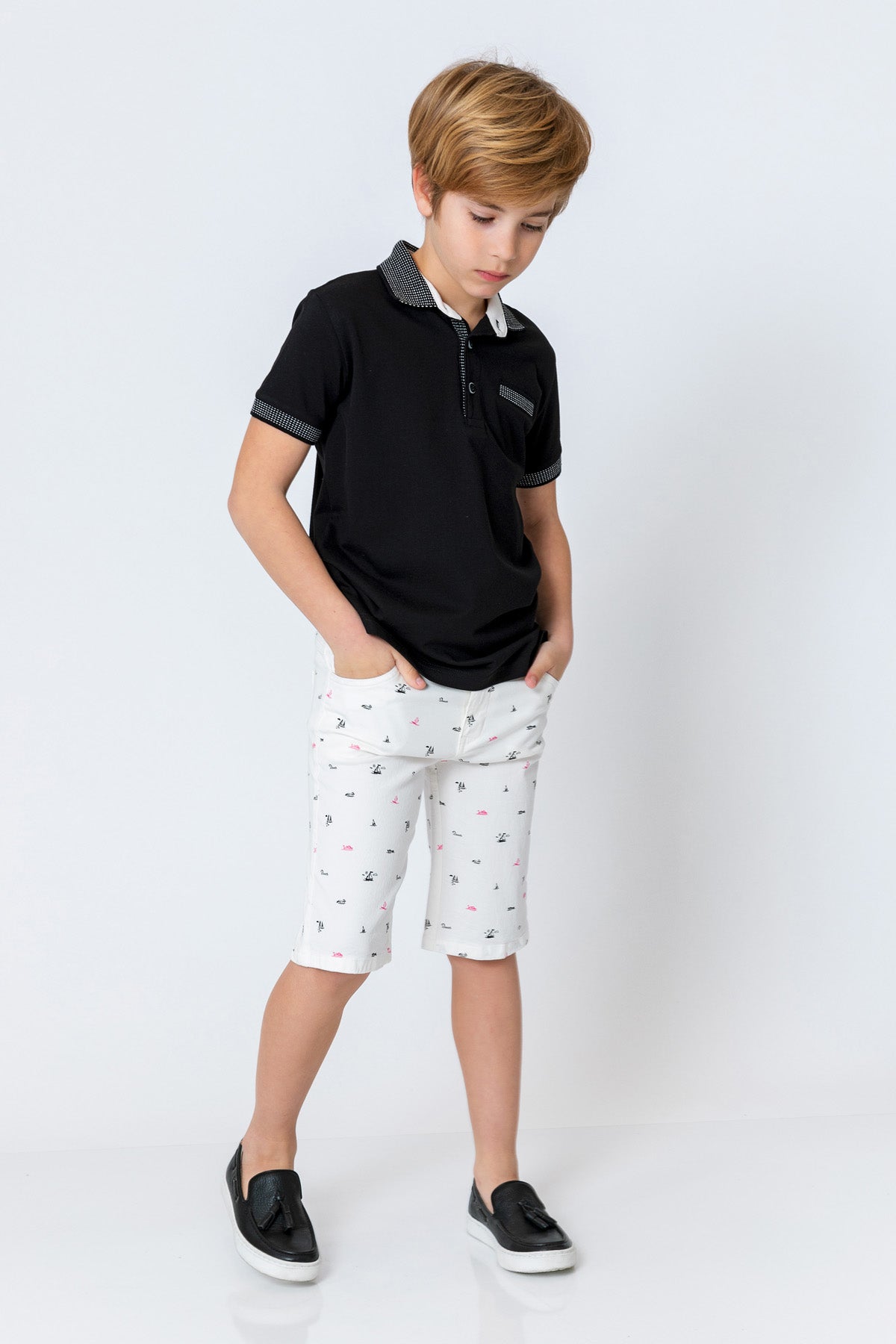 InCity Kids Boys Printed Straight Leg Shorts InCity Boys & Girls