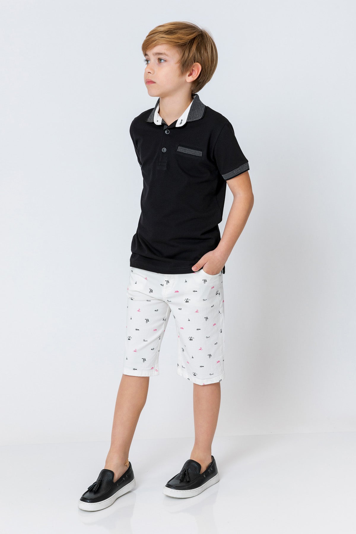 InCity Kids Boys Printed Straight Leg Shorts InCity Boys & Girls