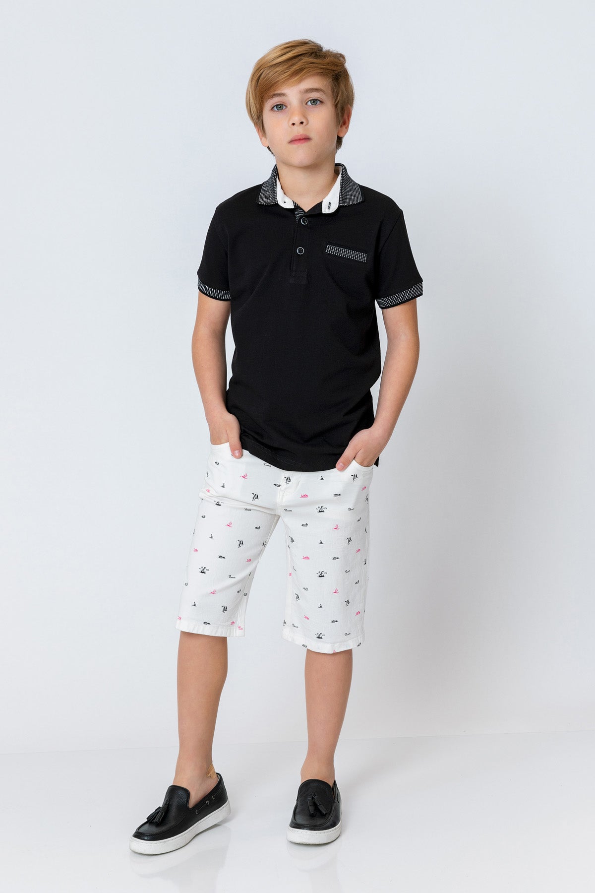 InCity Kids Boys Printed Straight Leg Shorts InCity Boys & Girls