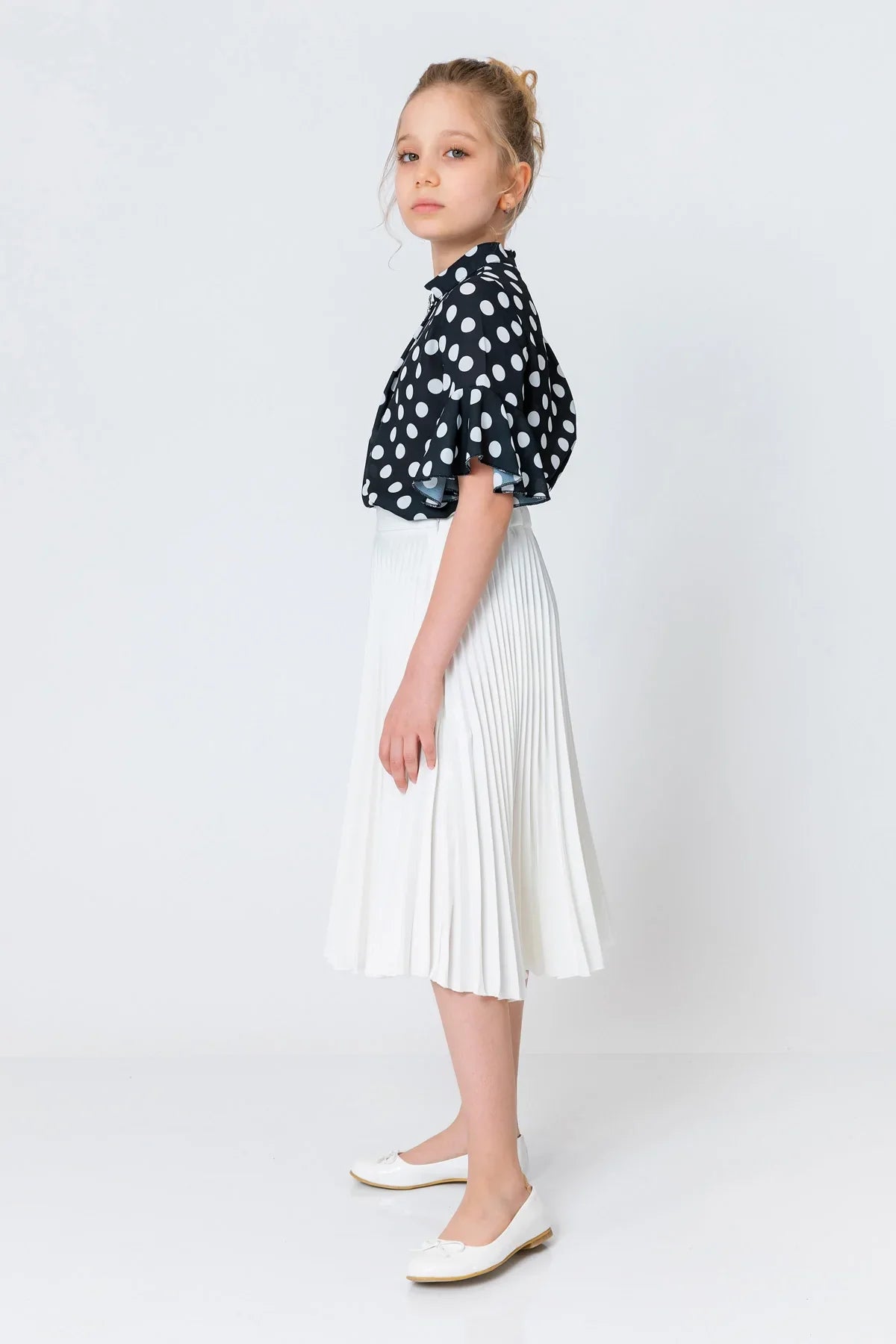 InCity Kids Girls Polka Dot Dress Blouse InCity Boys & Girls