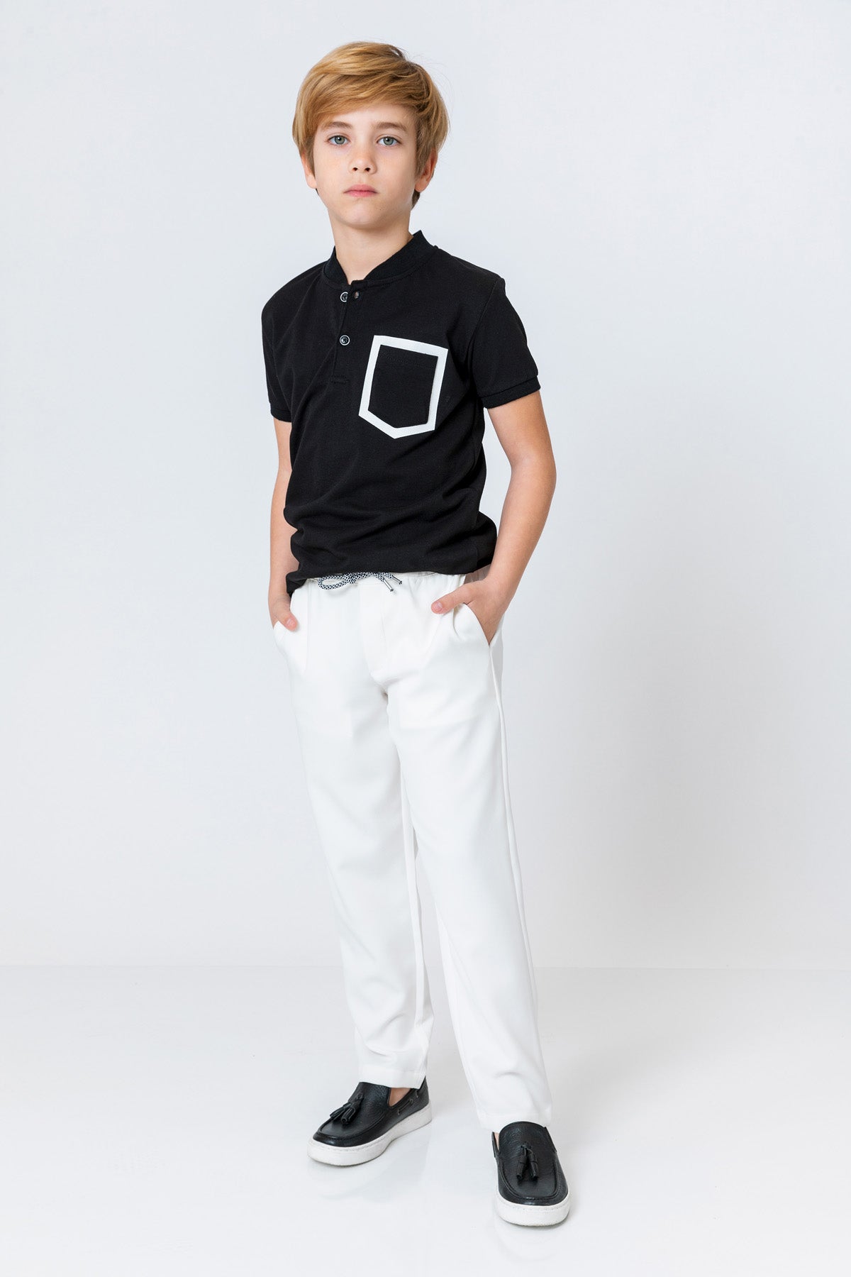 InCity Kids Boys Elastic Waist Solid Jogger Pants InCity Boys & Girls