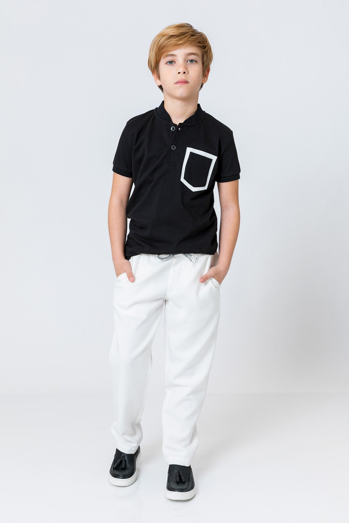 InCity Kids Boys Elastic Waist Solid Jogger Pants InCity Boys & Girls