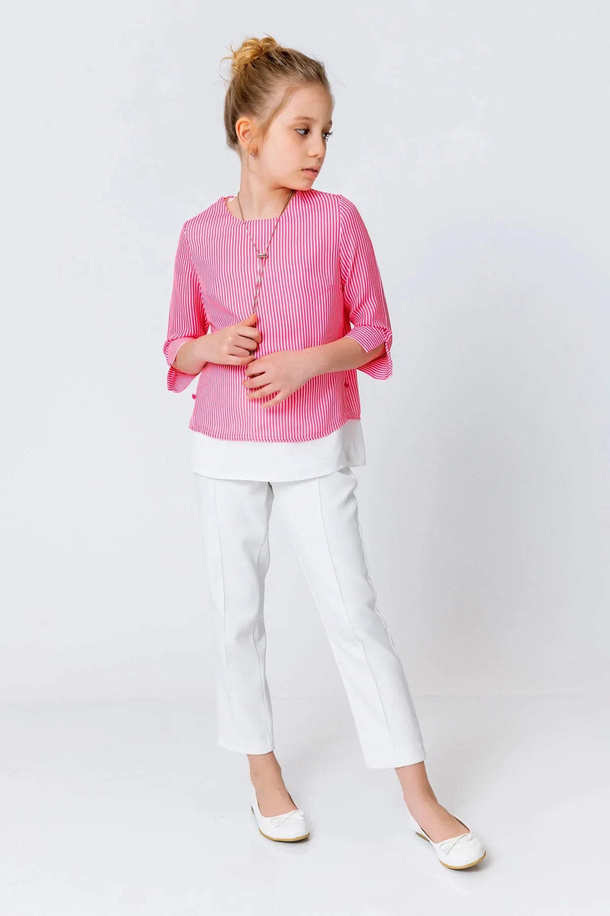 InCity Kids Girls Classic Straight Leg Fashion Pants InCity Boys & Girls