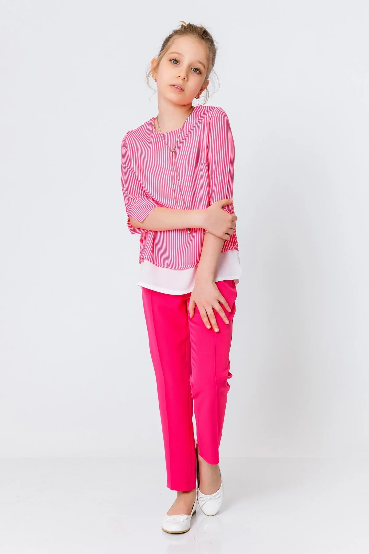 InCity Kids Girls Classic Straight Leg Fashion Pants InCity Boys & Girls