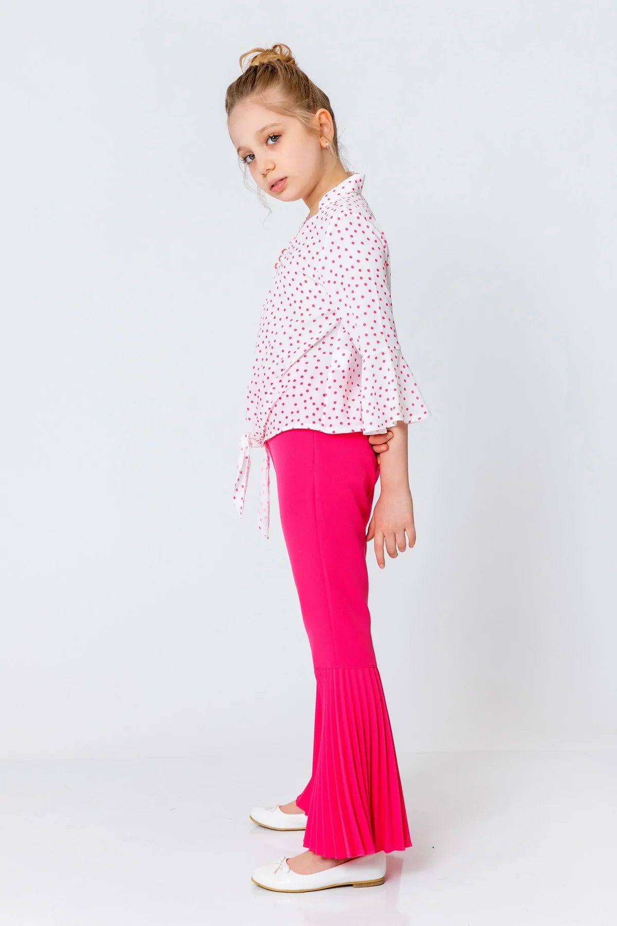 InCity Kids Girls Solid Flare Pleated Pants InCity Boys & Girls