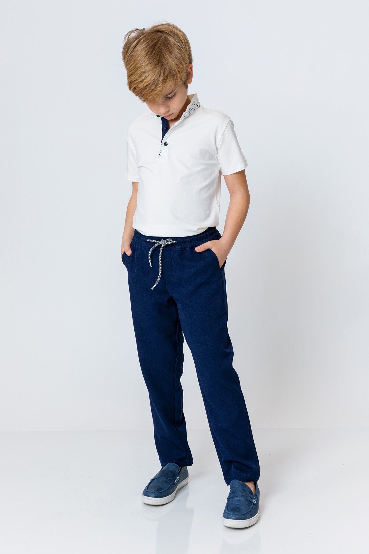 InCity Kids Boys Elastic Waist Solid Jogger Pants InCity Boys & Girls