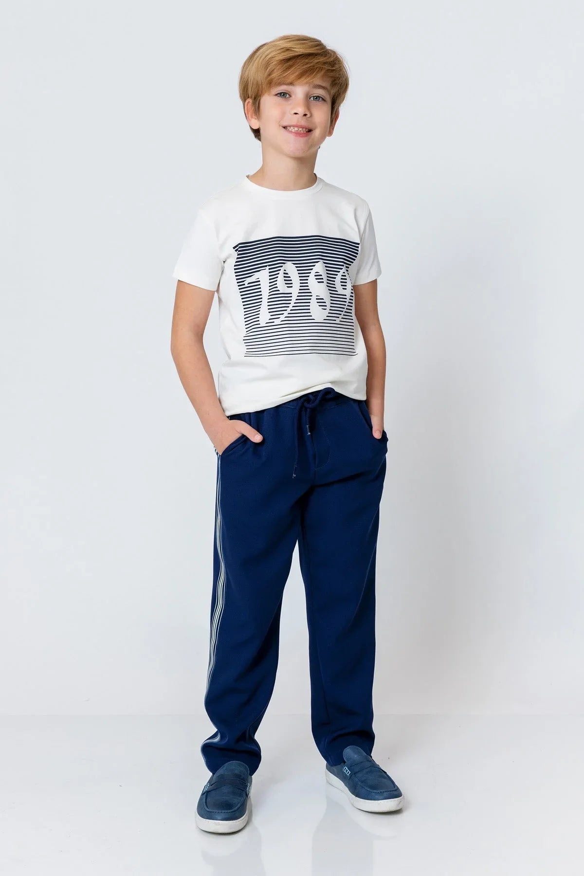 InCity Kids Boys Elastic Waist Straight Leg Pants InCity Boys & Girls