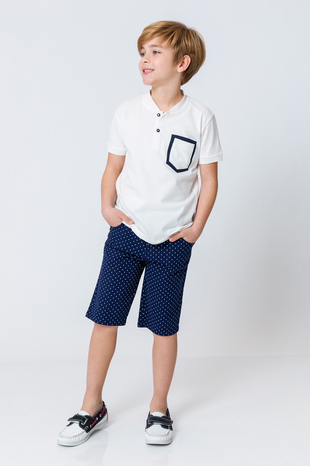 InCity Kids Boys Straight Leg Diamond Dress Shorts InCity Boys & Girls