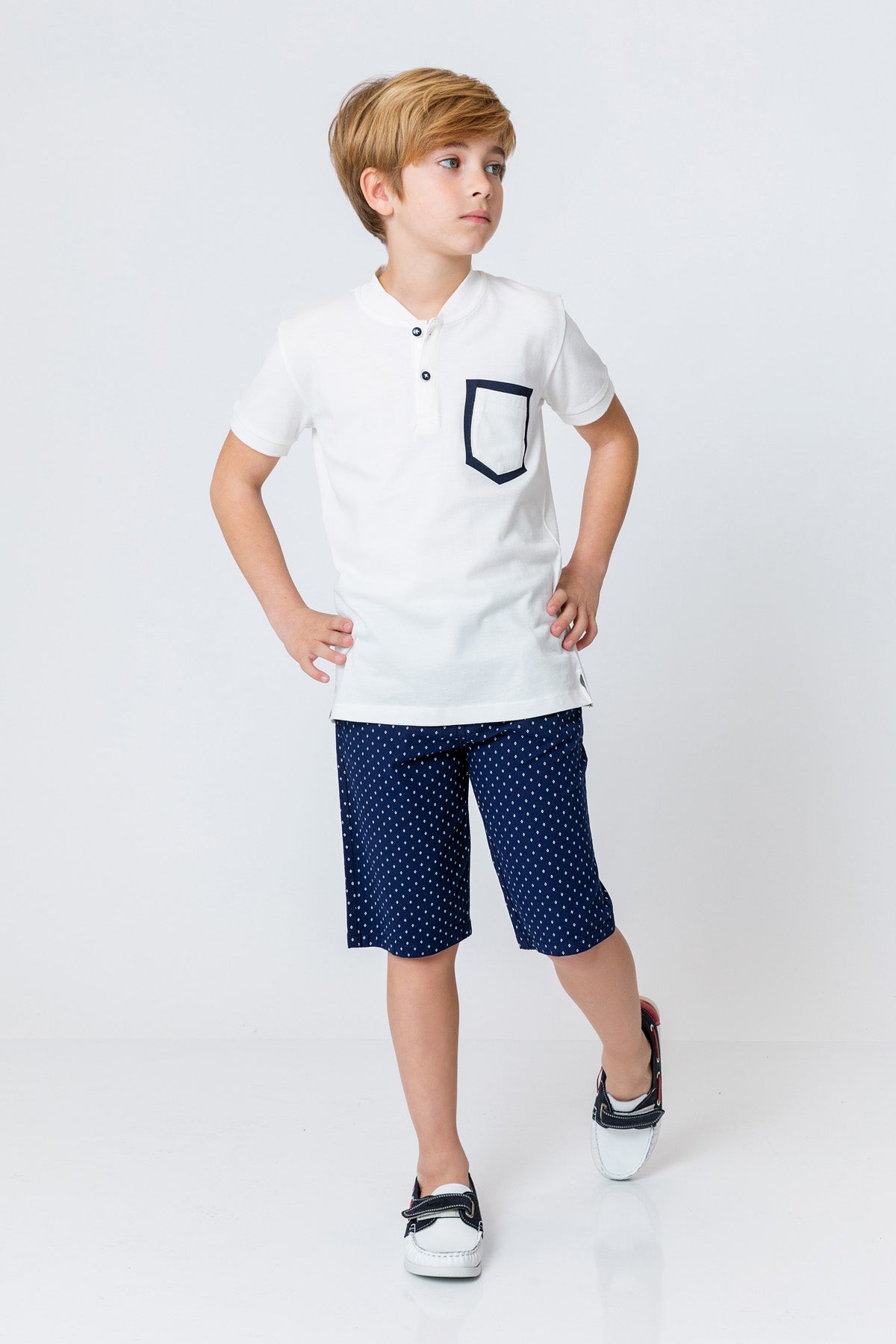 InCity Kids Boys Straight Leg Diamond Dress Shorts InCity Boys & Girls