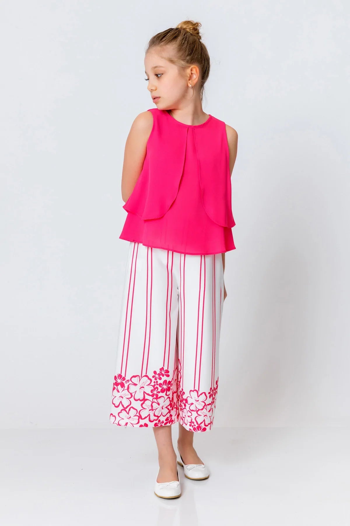 InCity Kids Girls Layered Scoop Neck Sleeveless Dress Blouse InCity Boys & Girls