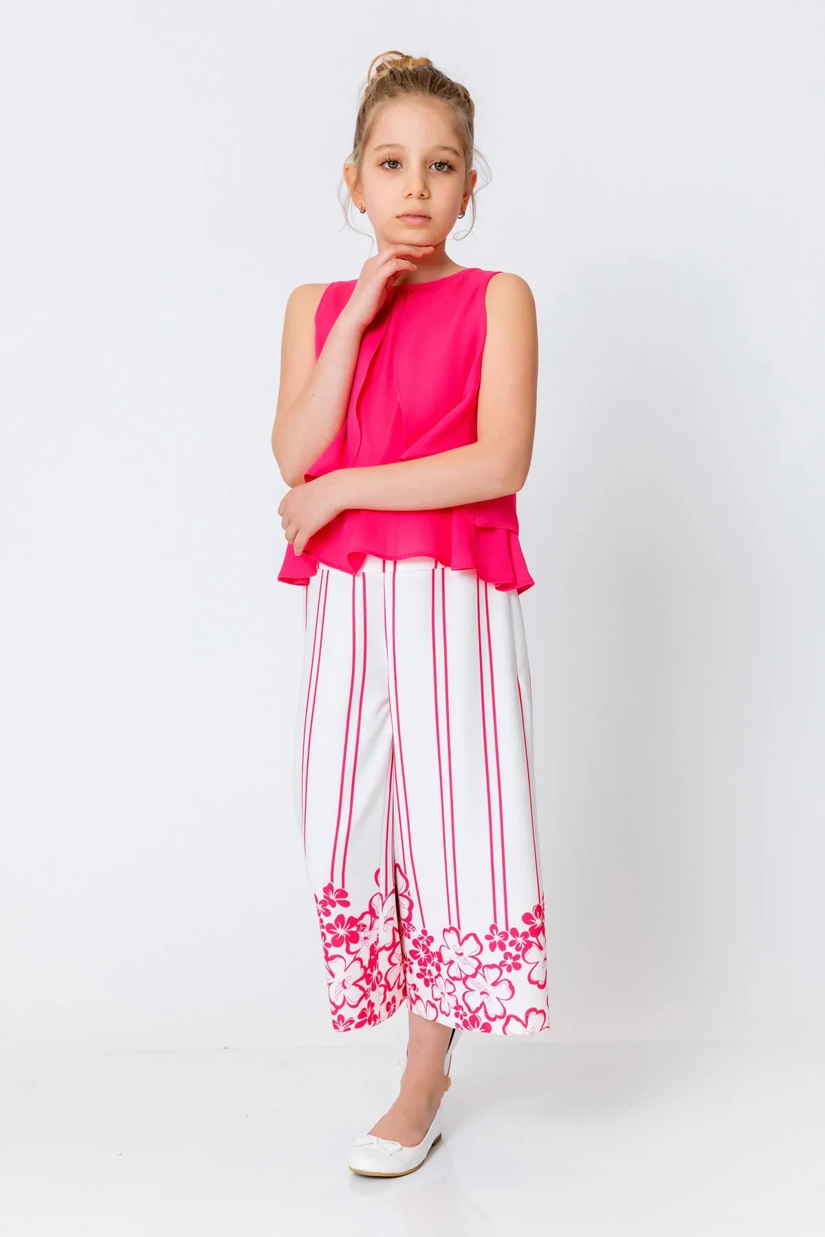 InCity Kids Girls Layered Scoop Neck Sleeveless Dress Blouse InCity Boys & Girls