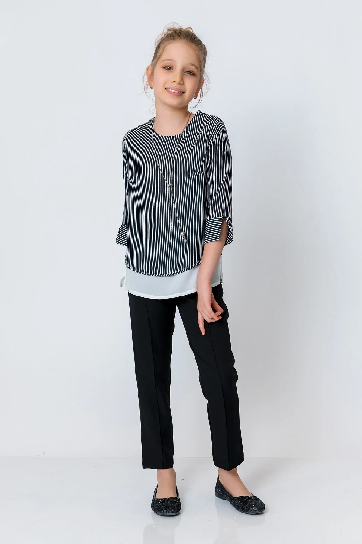 InCity Kids Girls Classic Straight Leg Fashion Pants InCity Boys & Girls