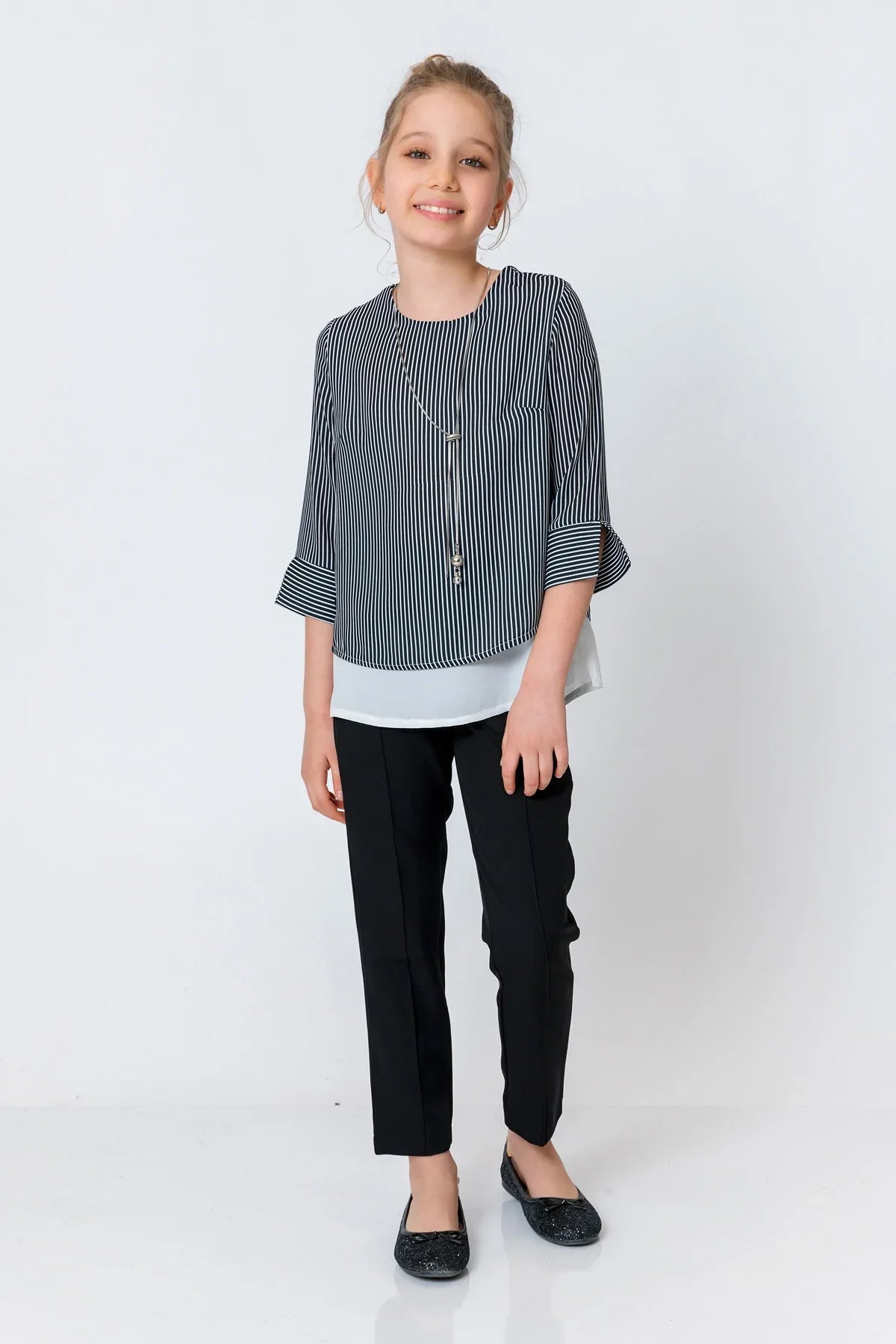 InCity Kids Girls Classic Straight Leg Fashion Pants InCity Boys & Girls