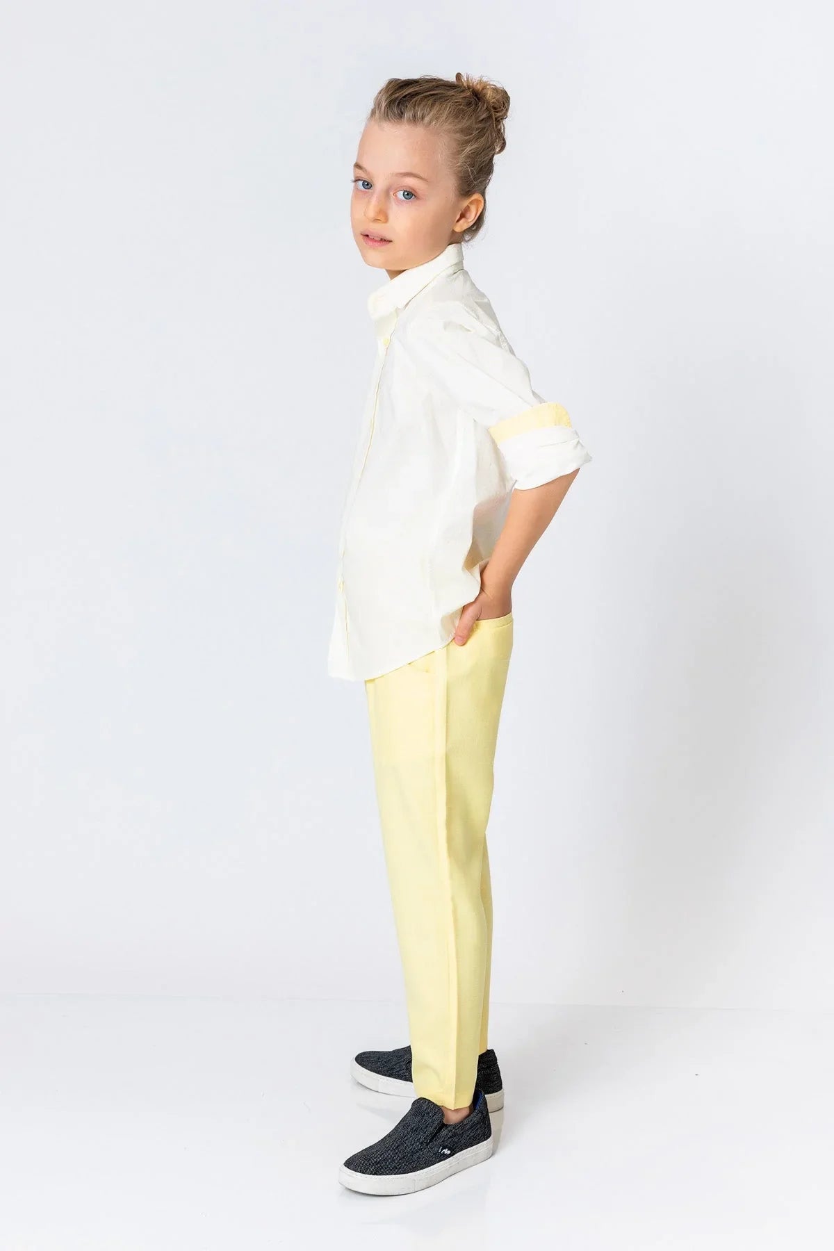 InCity Kids Boys Collared Long Sleeve Star Dress Shirt InCity Boys & Girls