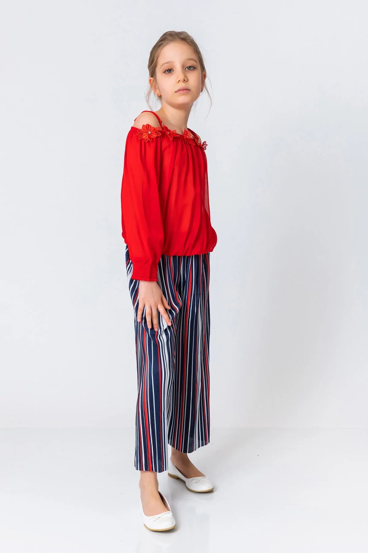 InCity Kids Girls Semi Transparent 2 Piece Fashion Blouse InCity Boys & Girls