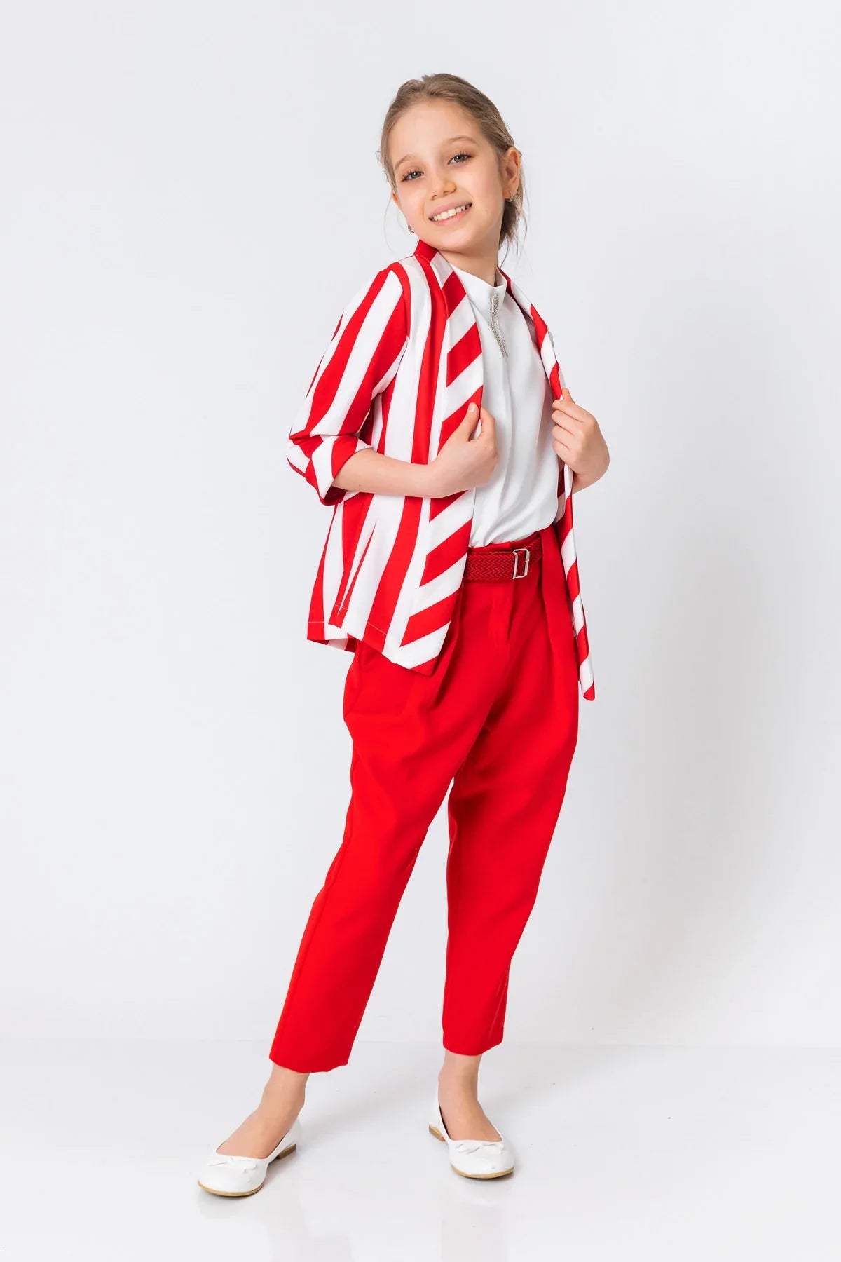 InCity Kids Girls Open Front 3/4 Sleeve Fashion Blazer InCity Boys & Girls