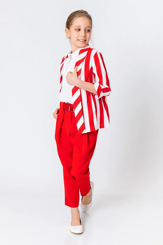 InCity Kids Girls Open Front 3/4 Sleeve Fashion Blazer InCity Boys & Girls