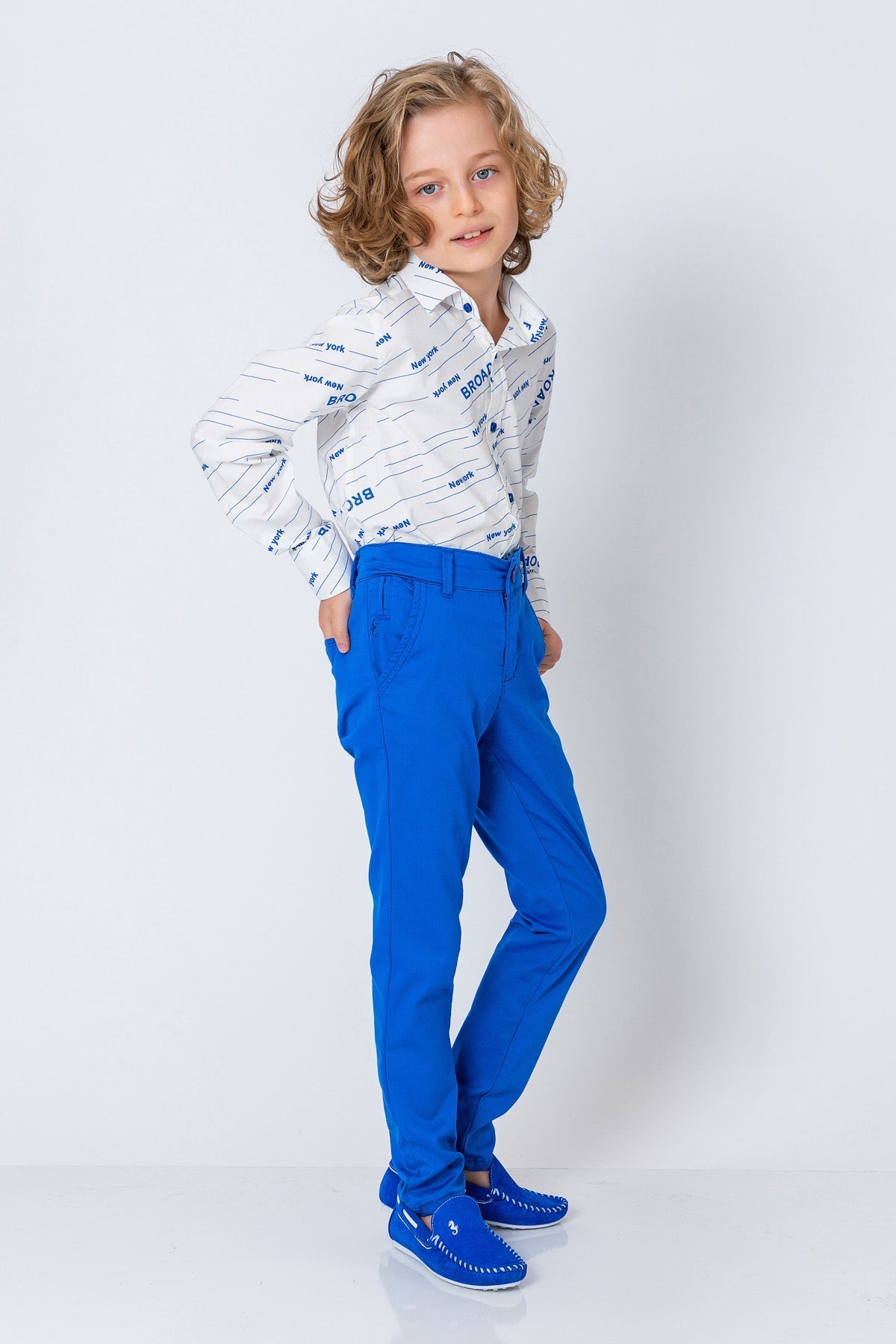InCity Kids Boys Solid Plain Straight Leg Fashion Dress Pants InCity Boys & Girls