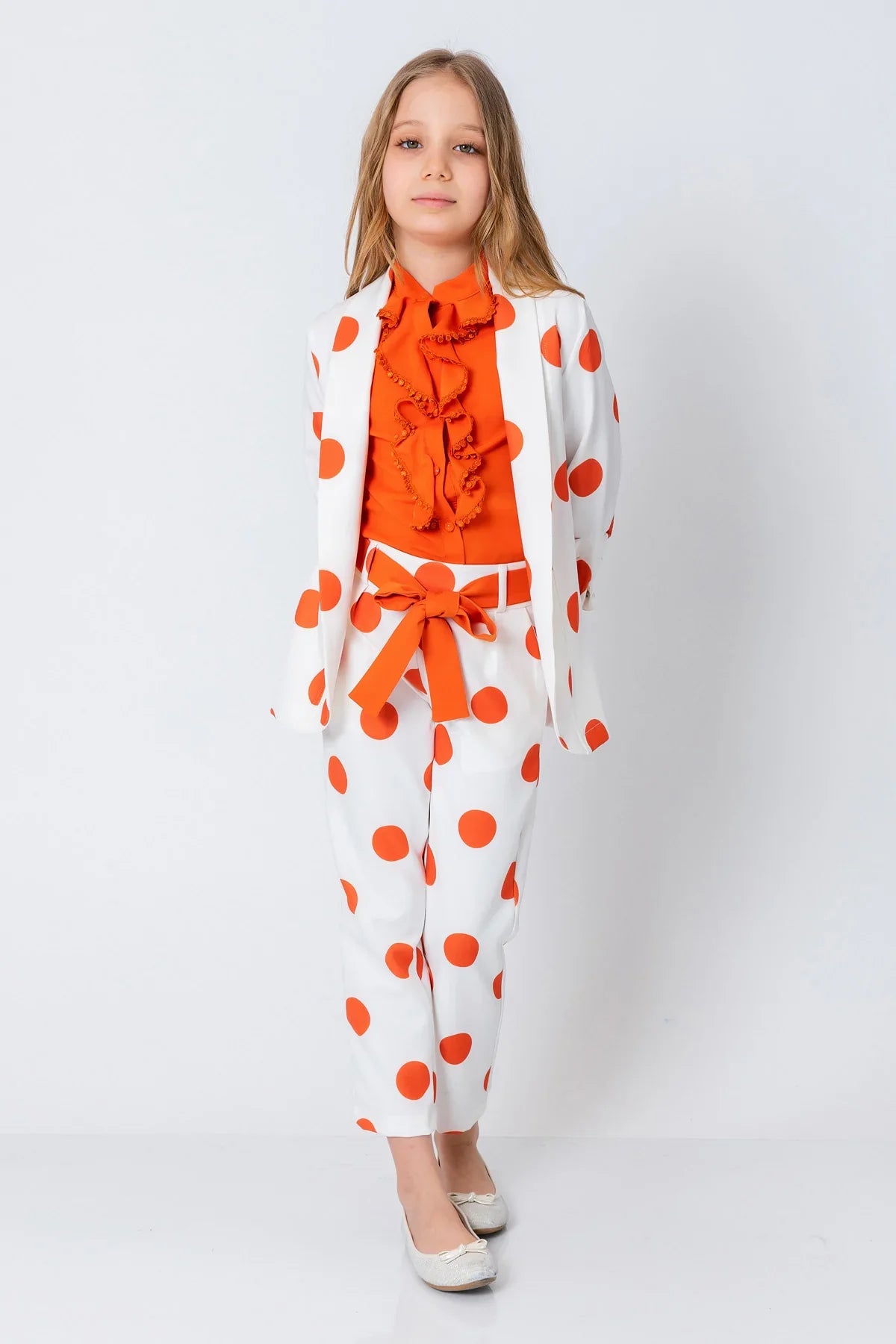 InCity Kids Girls Open Front Polka Dot Dress Fashion Cardigan InCity Boys & Girls