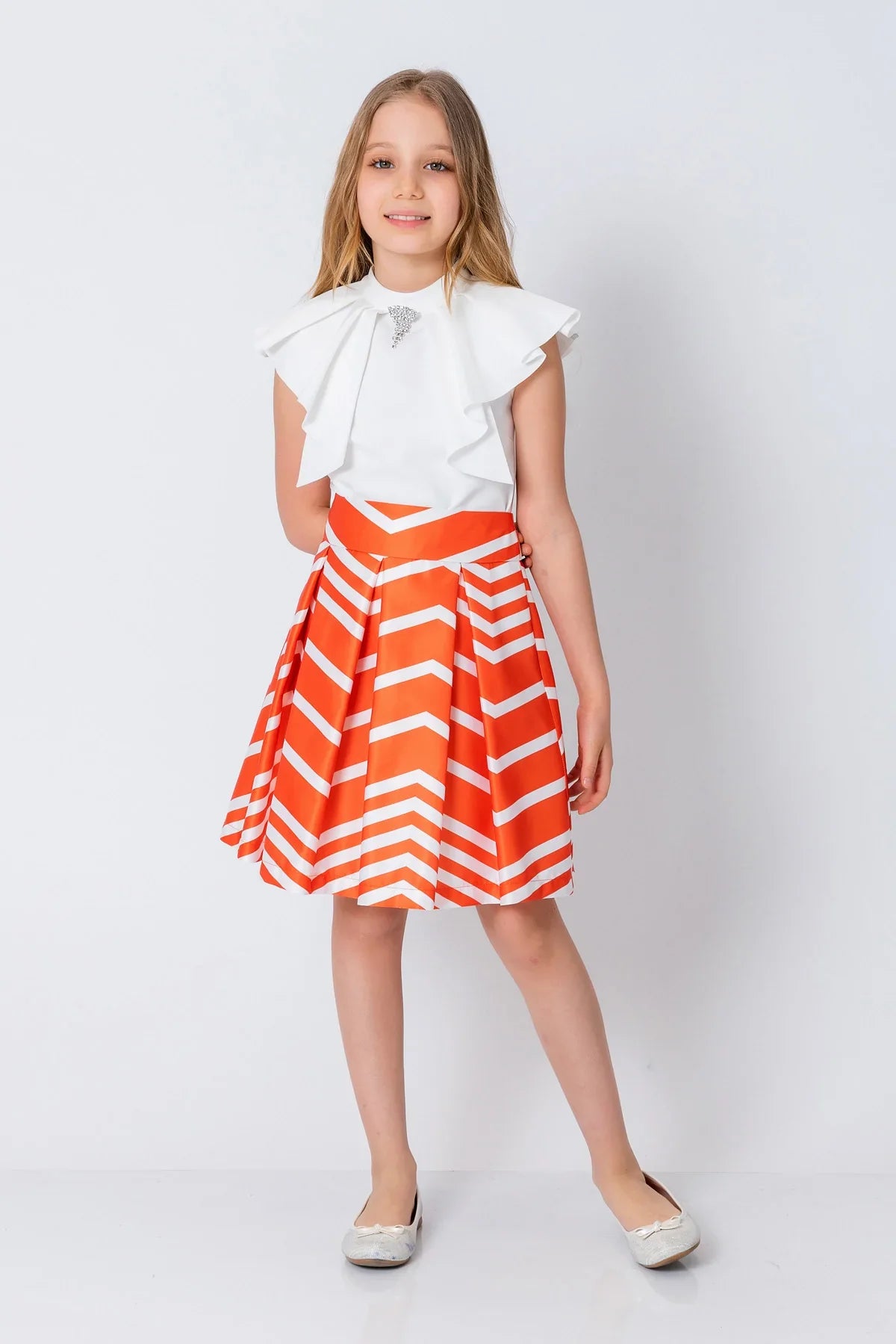 InCity Kids Girls Printed Midi Fashion Skirt InCity Boys & Girls